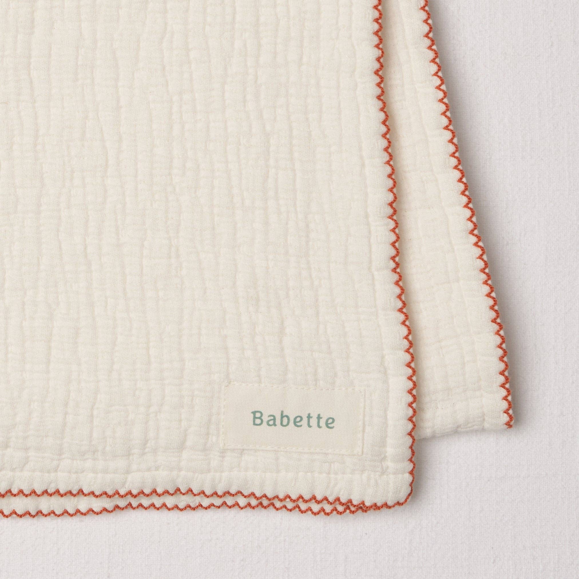 Babette - Stroller Blanket - Scalloped Trim