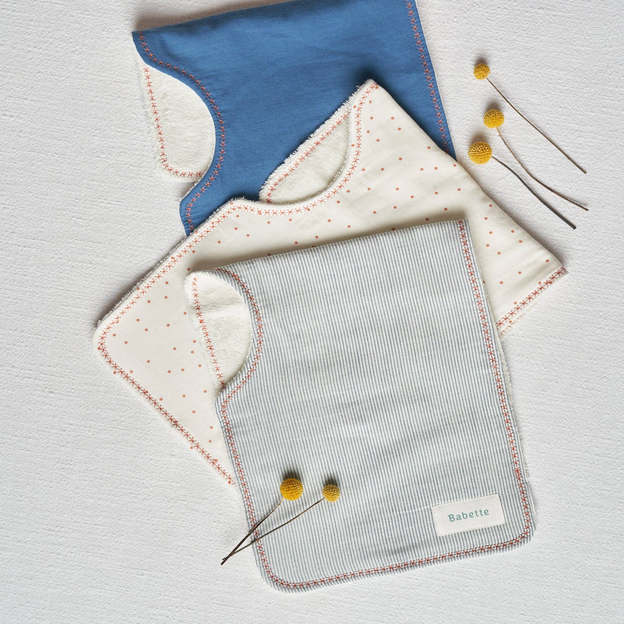 Babette - Burp cloth- 3 Pack