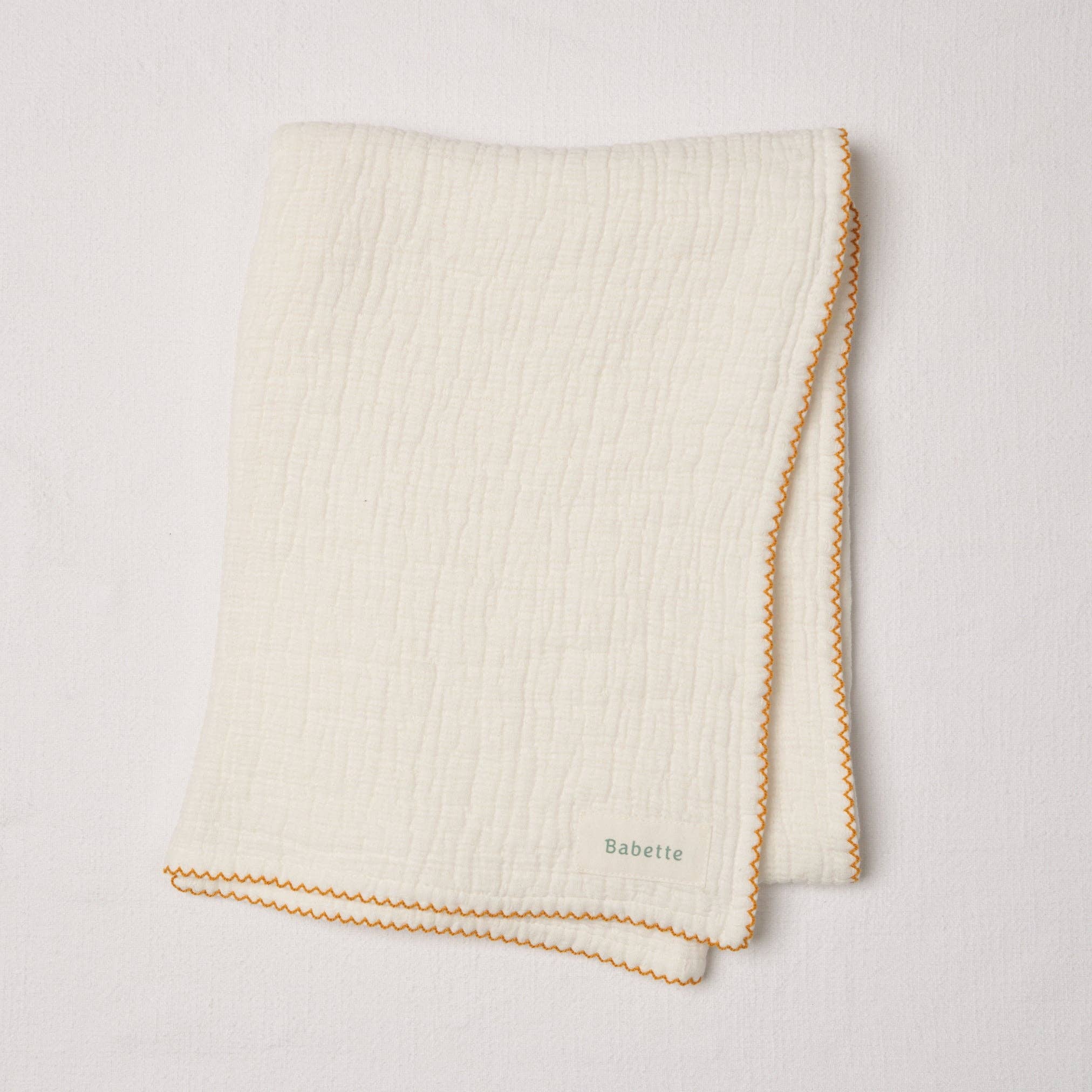Babette - Stroller Blanket - Scalloped Trim