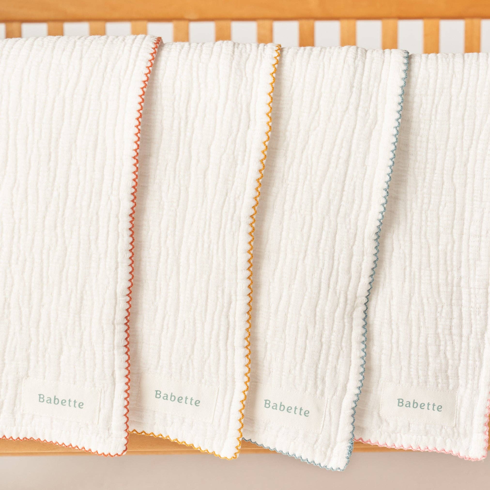 Babette - Stroller Blanket - Scalloped Trim