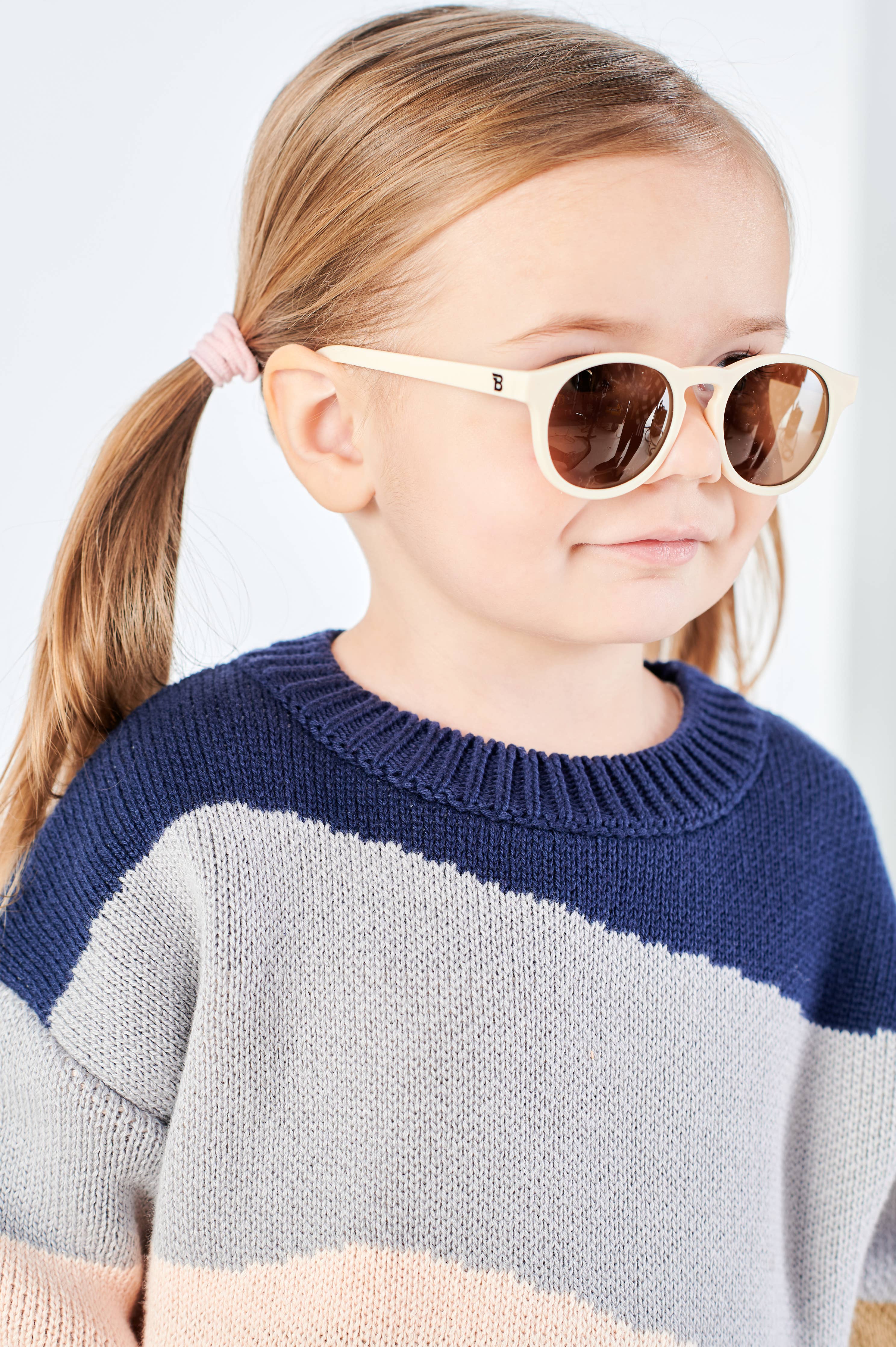Babiators - Baby &  Kids Sweet Cream Keyhole Sunglasses with Amber Lens