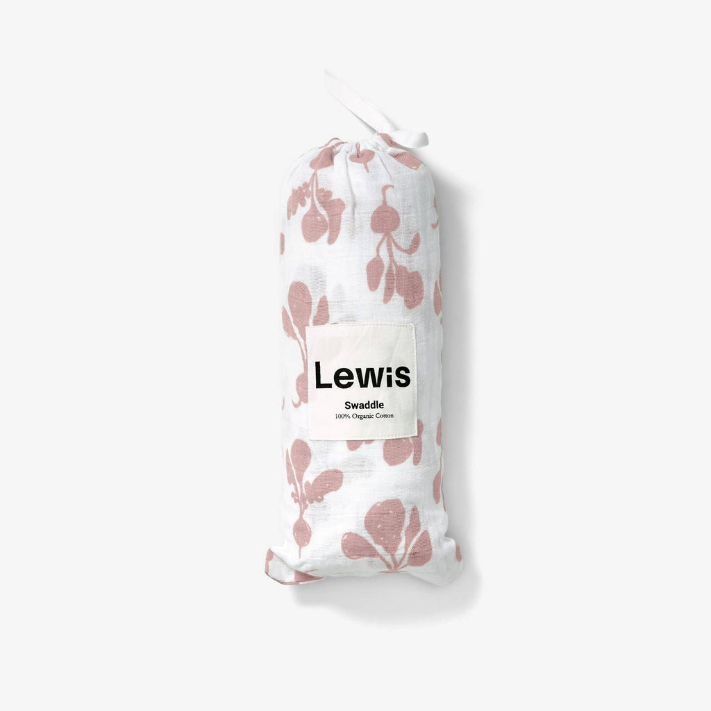 Lewis - Swaddle - Radish | Mauve