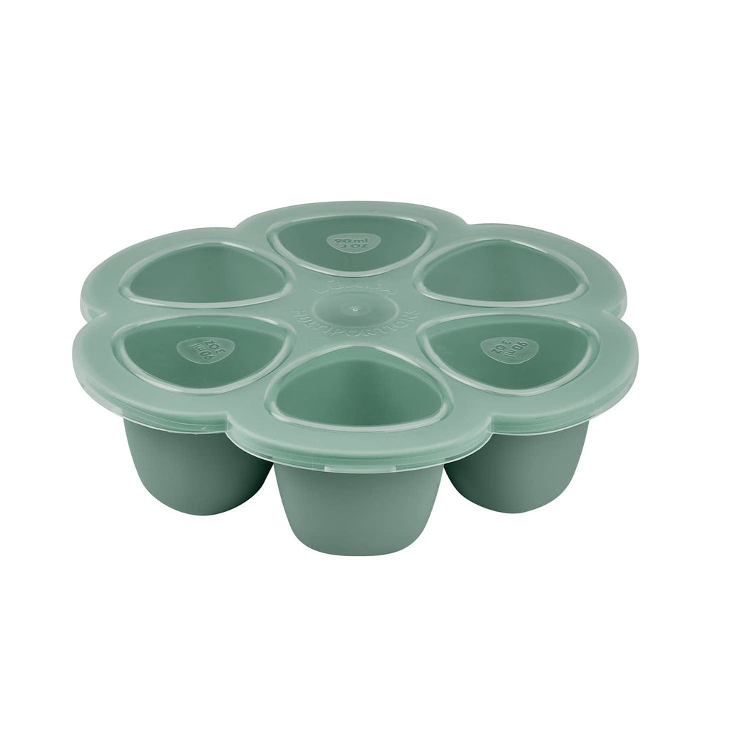 Beaba Multiportions 3oz Silicone Tray - Sage