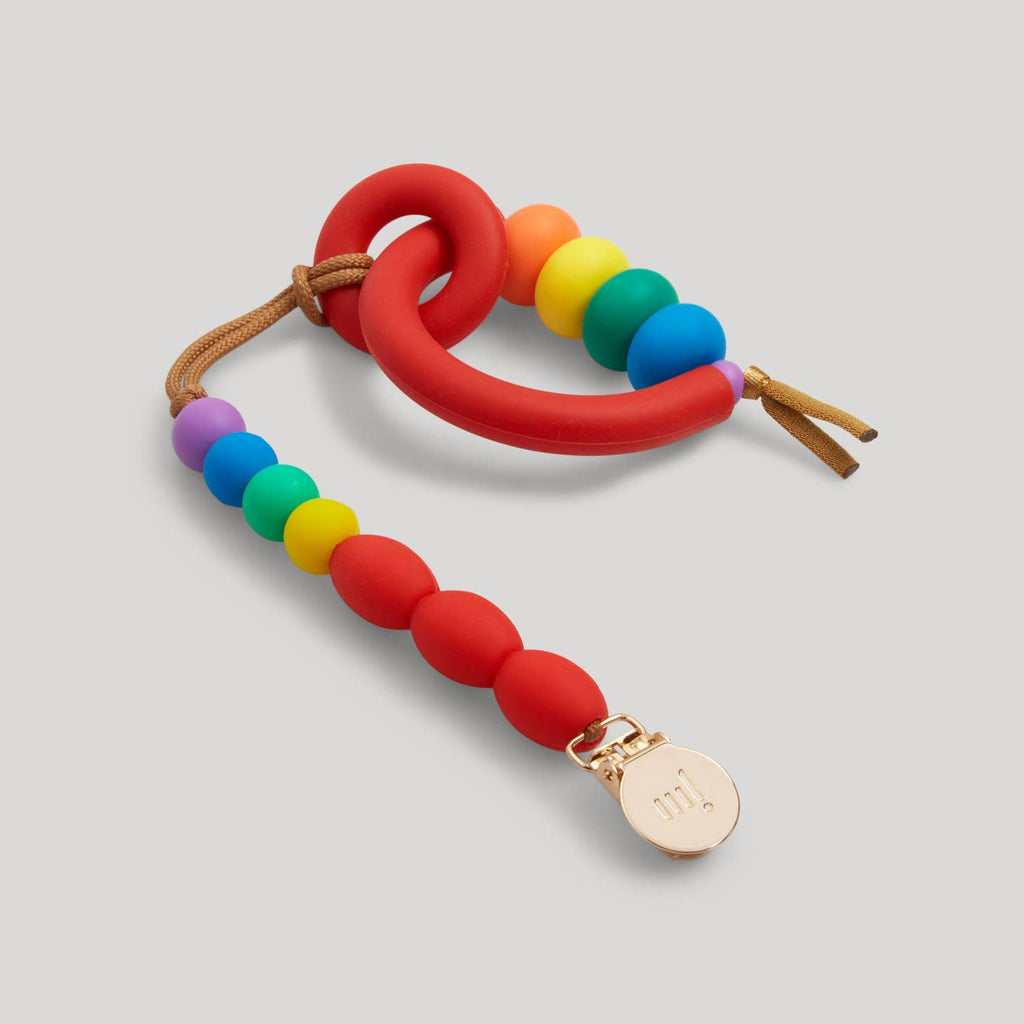 January Moon Pride Arch Teether + Clip Set