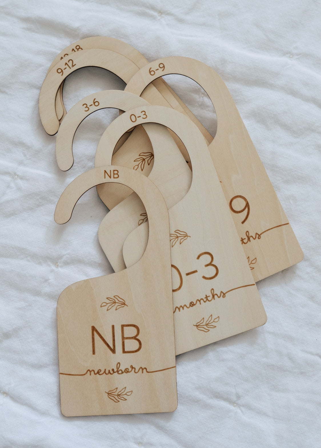 Fephas Wooden Baby Hanging Closet Dividers For Nursery Wardrobe