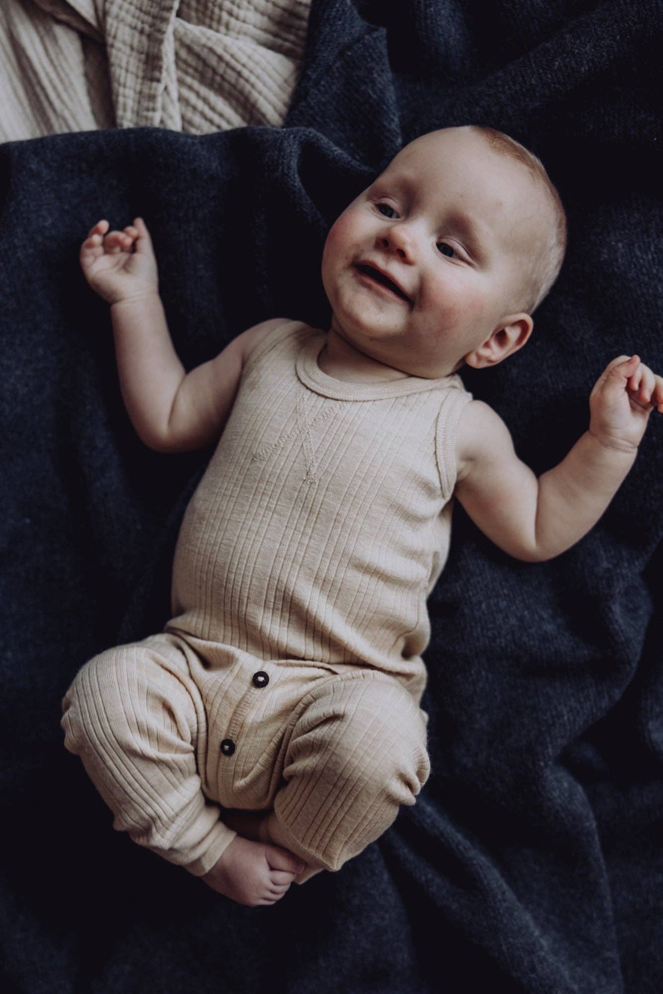 Finch & Fable - Wool Rib Singlet - Oat