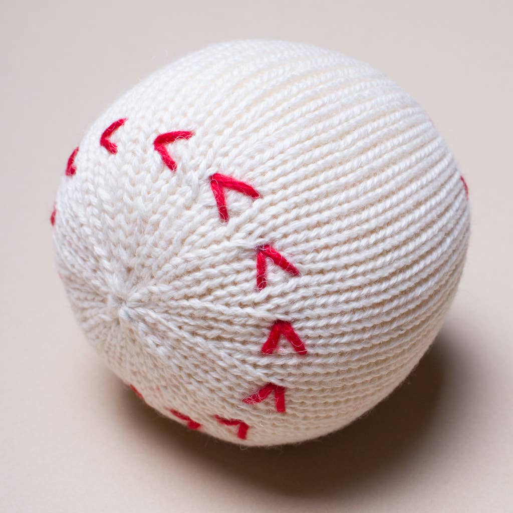 Estella - Organic Baby Baseball Rattle