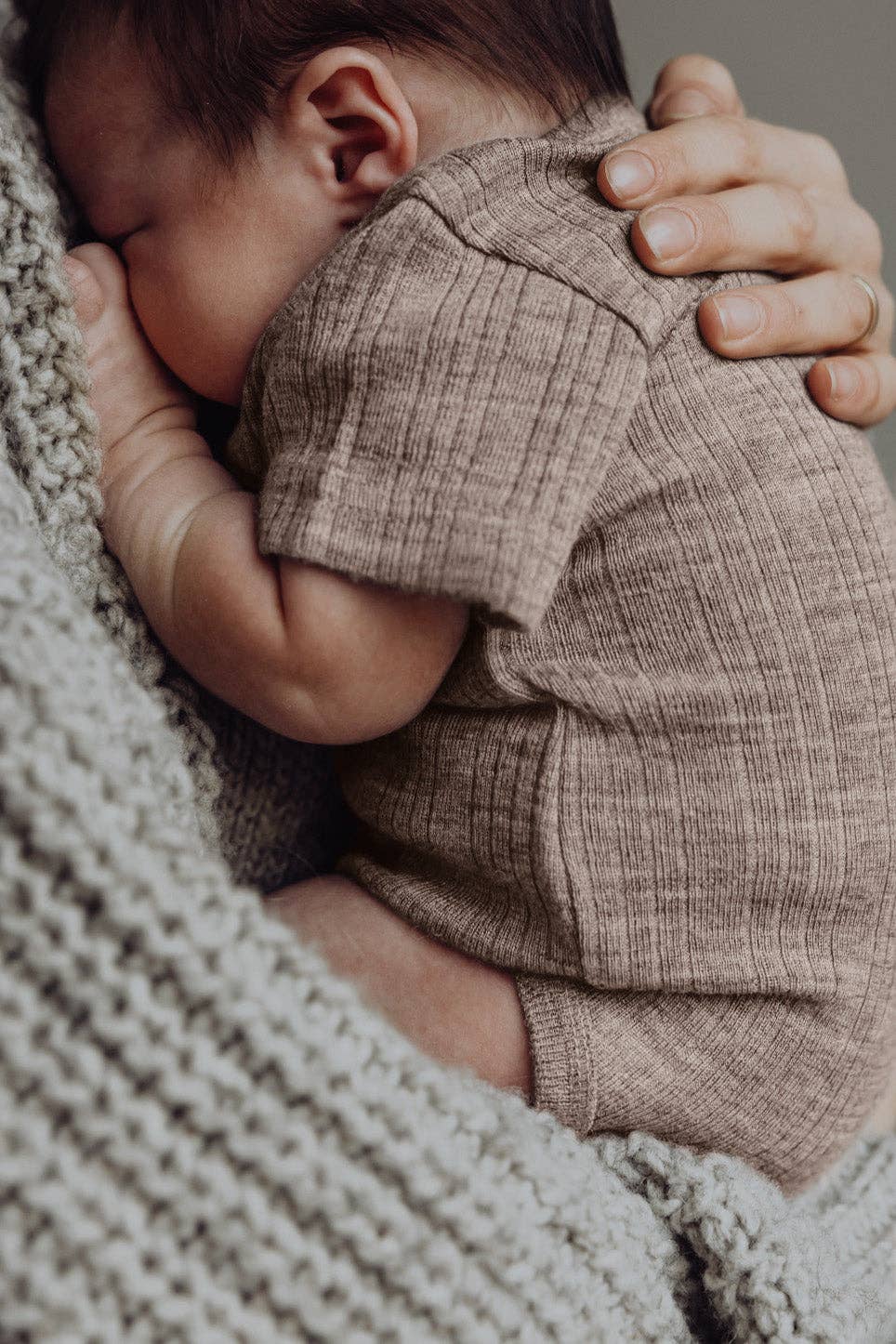 Finch & Fable - Wool Rib S/S Bodysuit - Sand