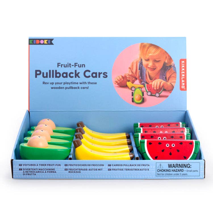 Kikkerland - Fruit-Fun Pullback Cars