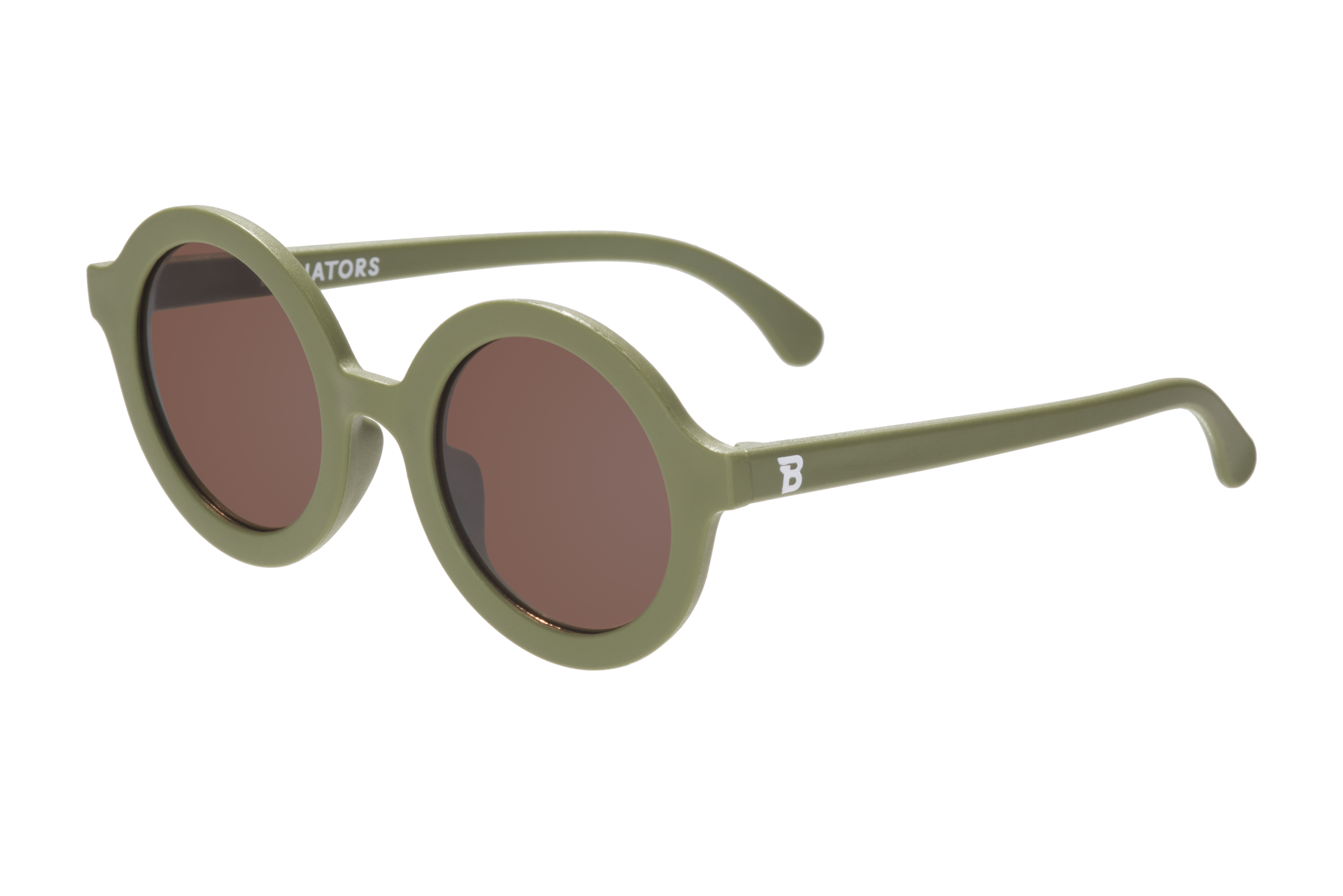 Babiators - Wild Moss Euro Round Kids Sunglasses with Amber Lens