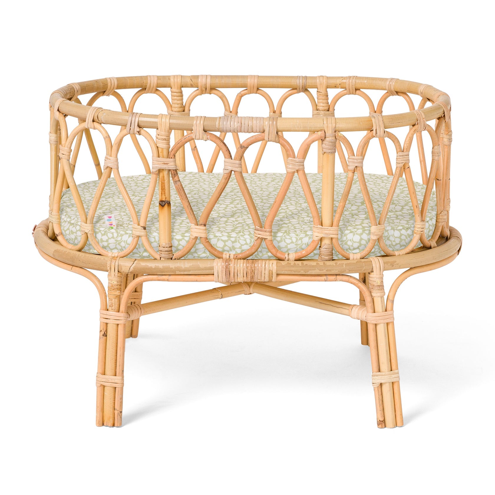 Poppie Doll Crib - Olive Leaves
