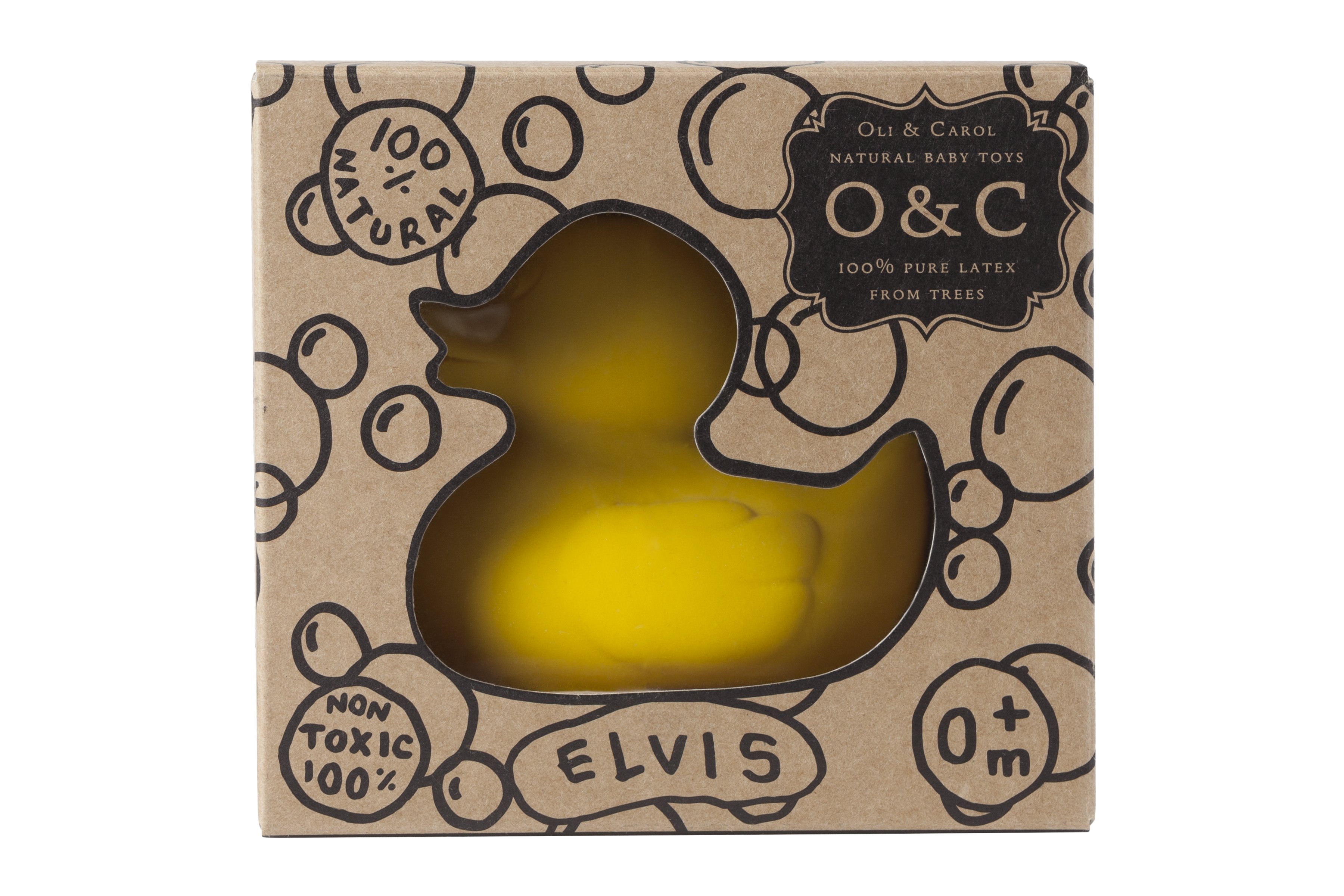 Oli & Carol - Small Ducks Monochrome Yellow