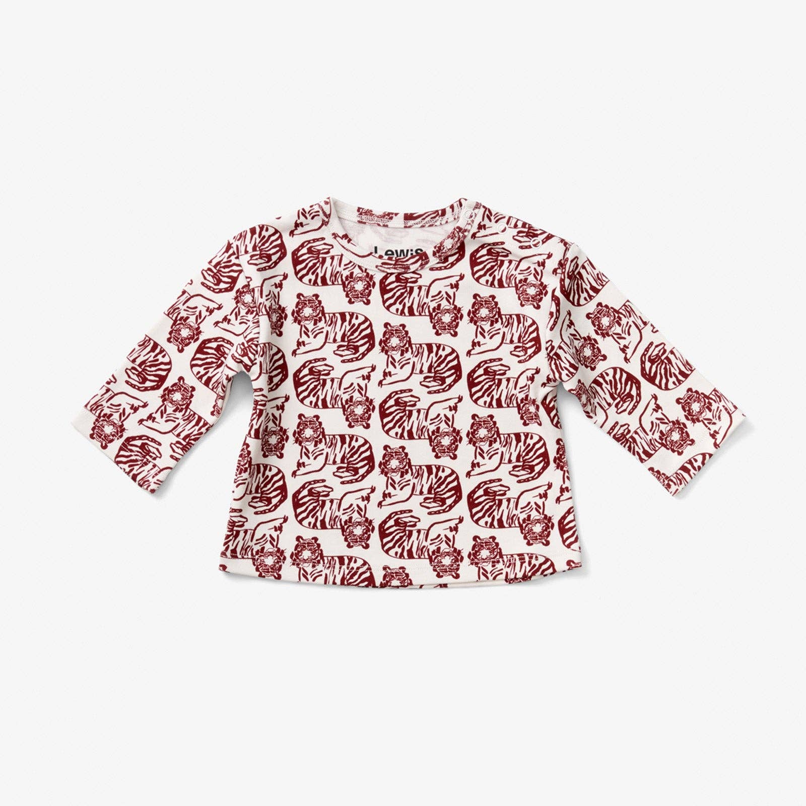 Lewis - Baby Long Sleeve T Shirt - Tiger - Umber