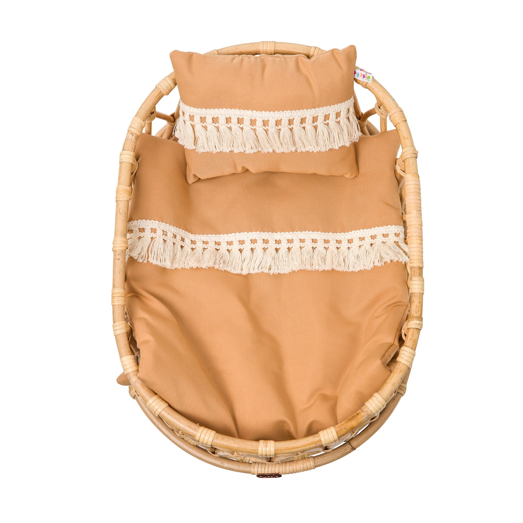Poppie Crib with Duvet & Pillow Set - Clay