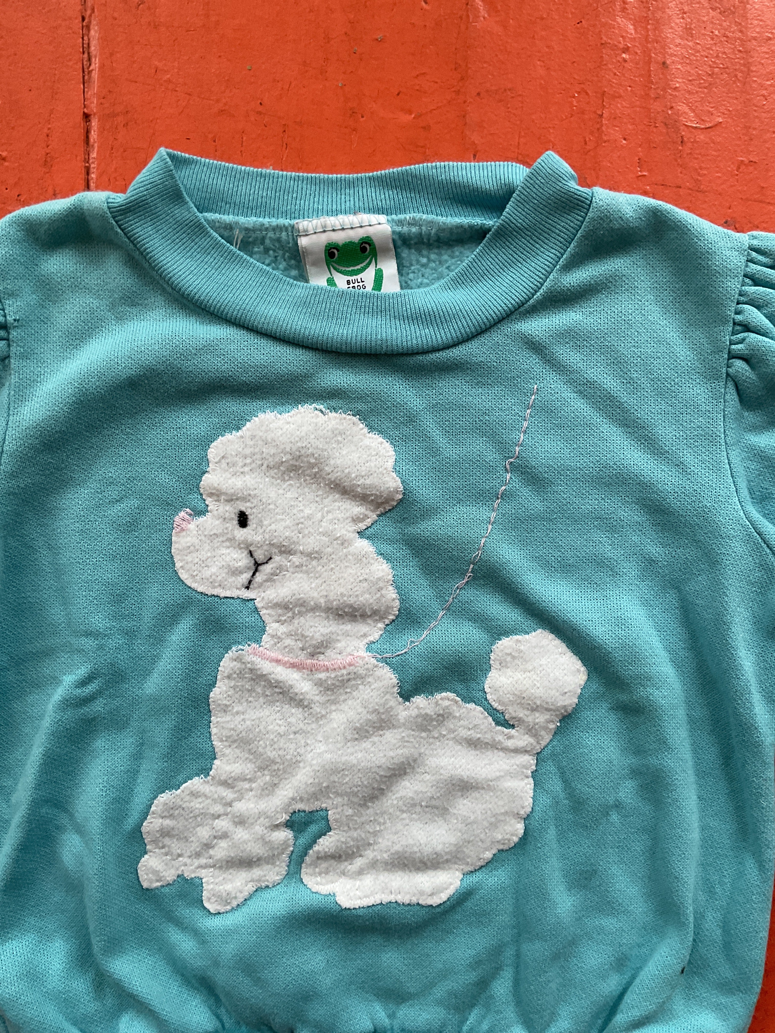 Orphan Darling by Jemima Kirke - 1980s Blue Poodle Sweatshirt