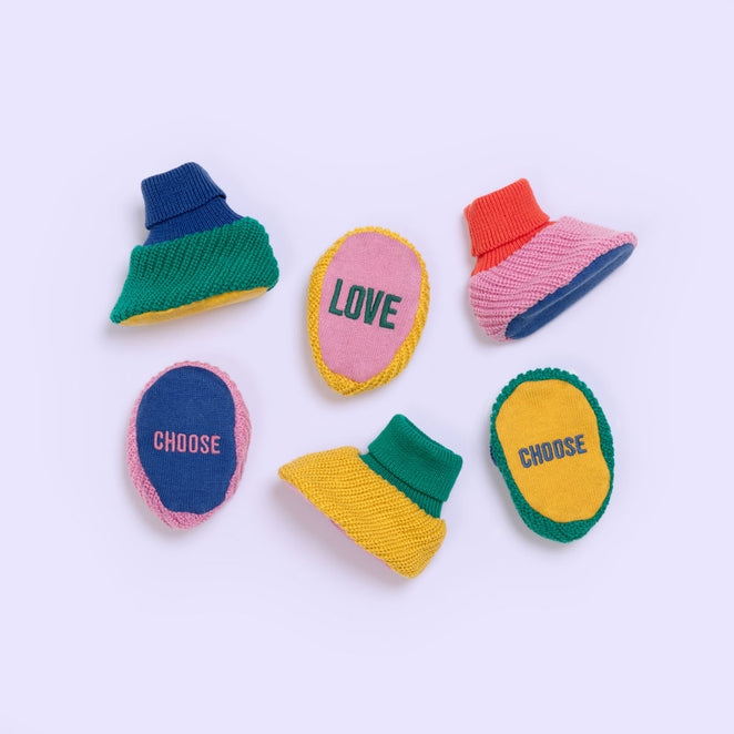 Sophie Home Cotton Knit Baby Slipper Socks