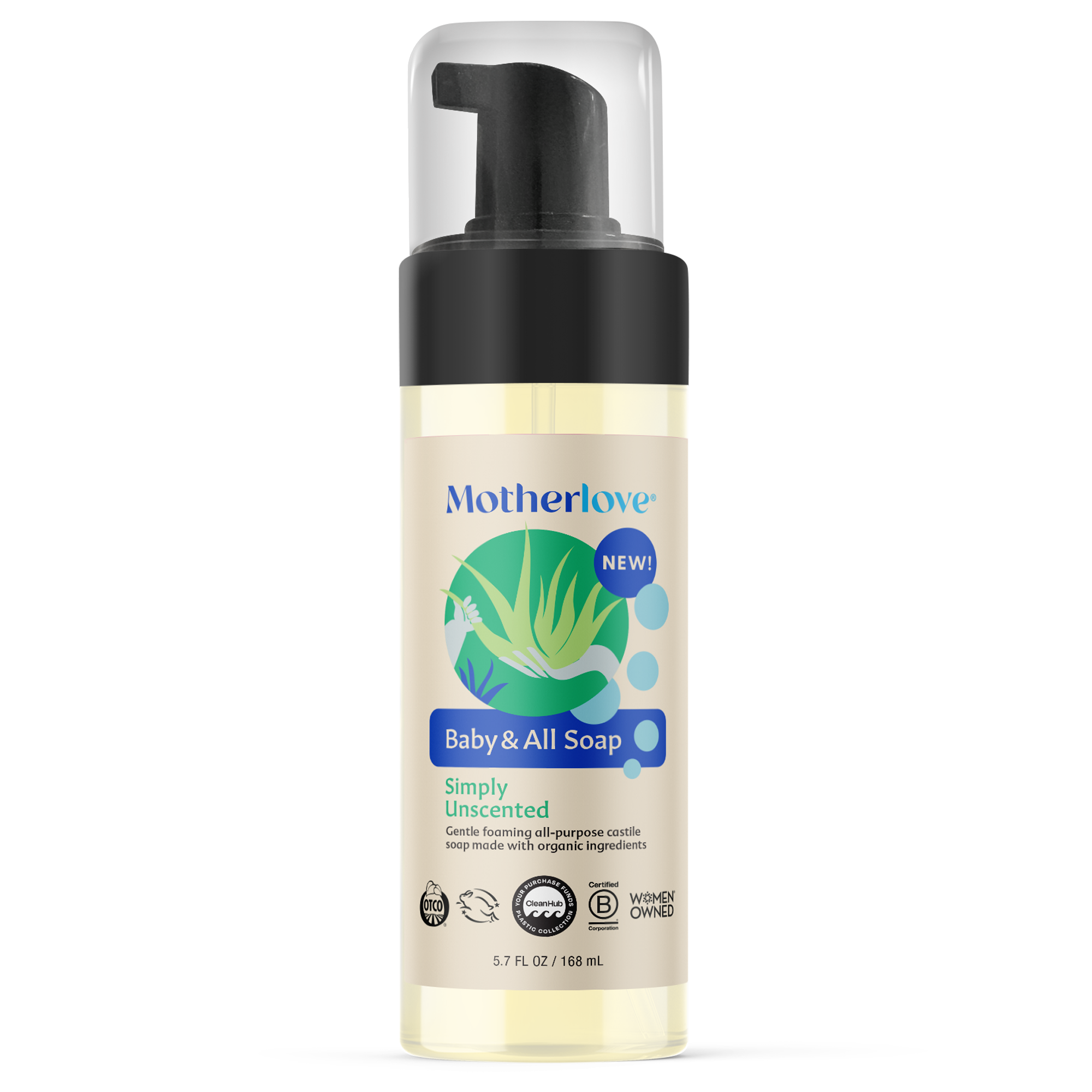 Motherlove - Baby & All Foaming Castile Soap 5.7oz - NEW!