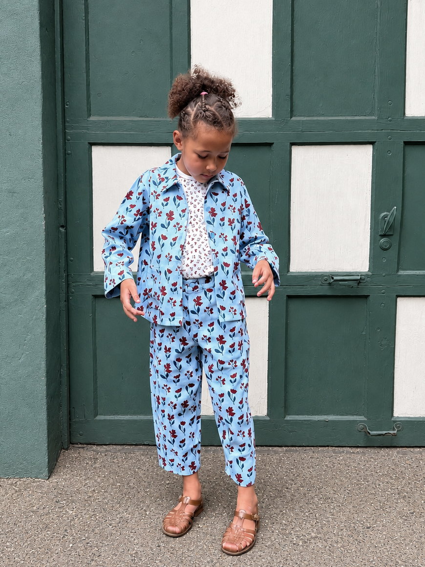 Lewis - Barrel Pant - Poppy | Lake