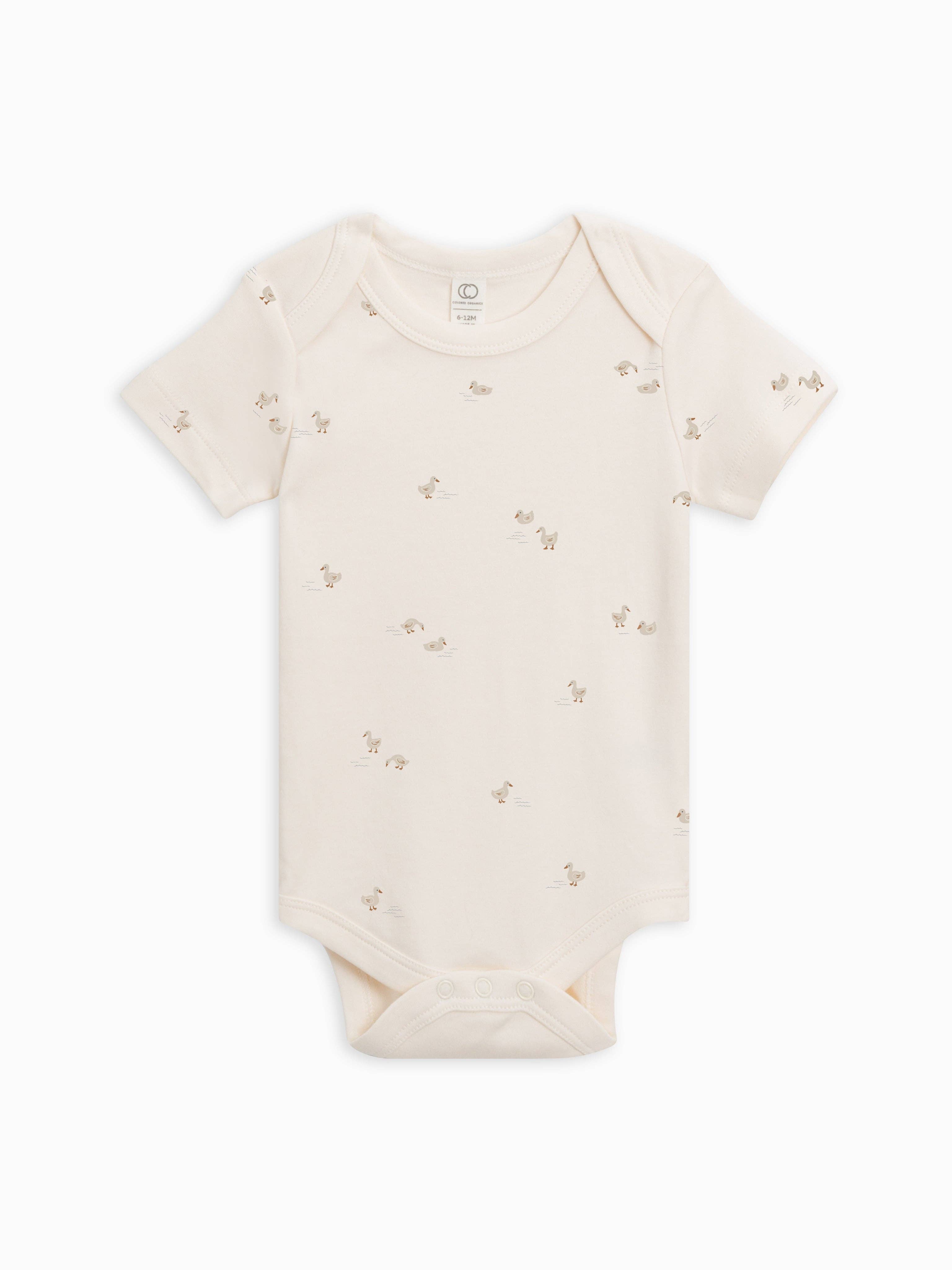 Colored Organics - Afton Bodysuit - Duck / Oat + Chai