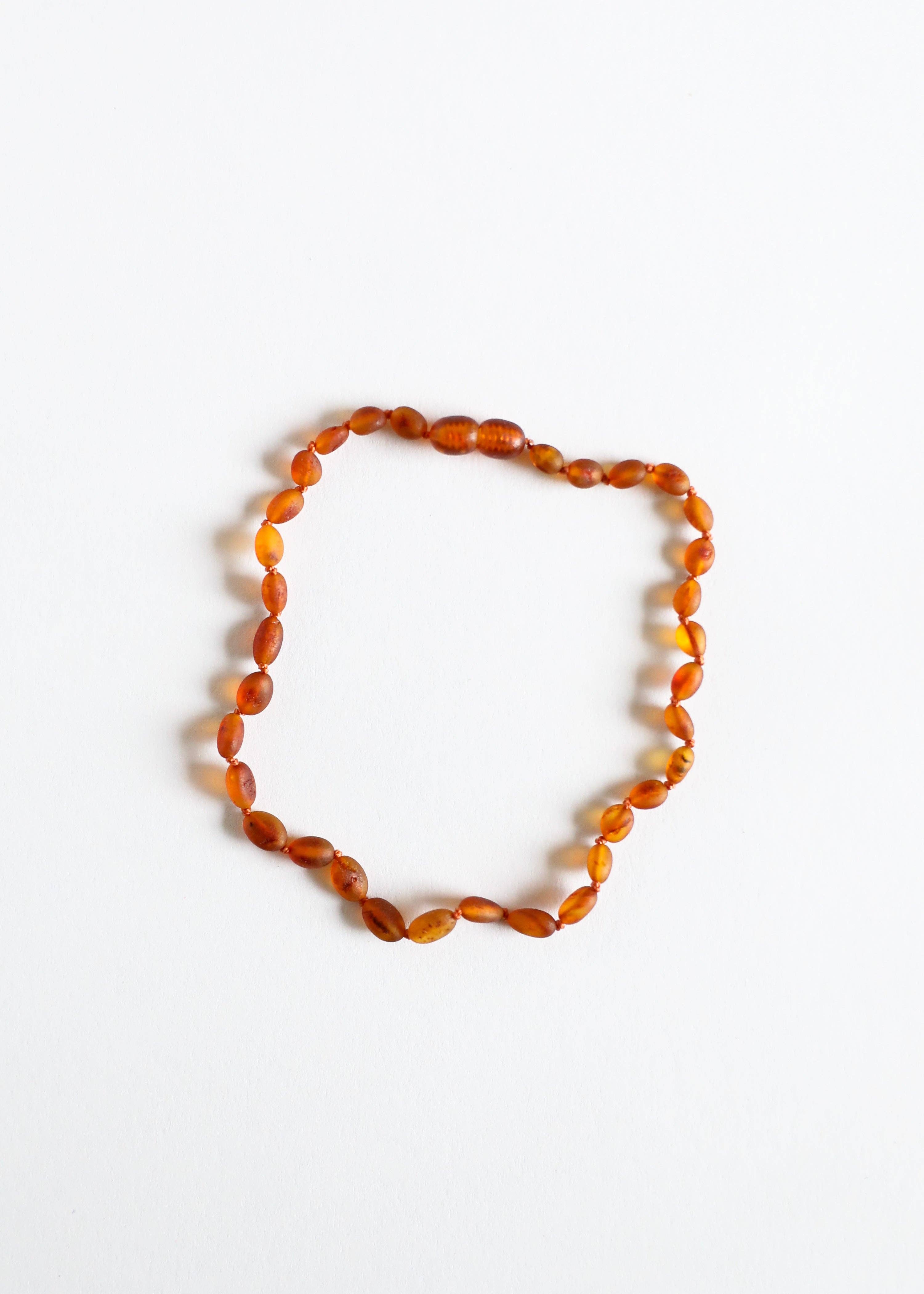 CanyonLeaf - Raw Cognac Baltic Amber || Classic || Necklace