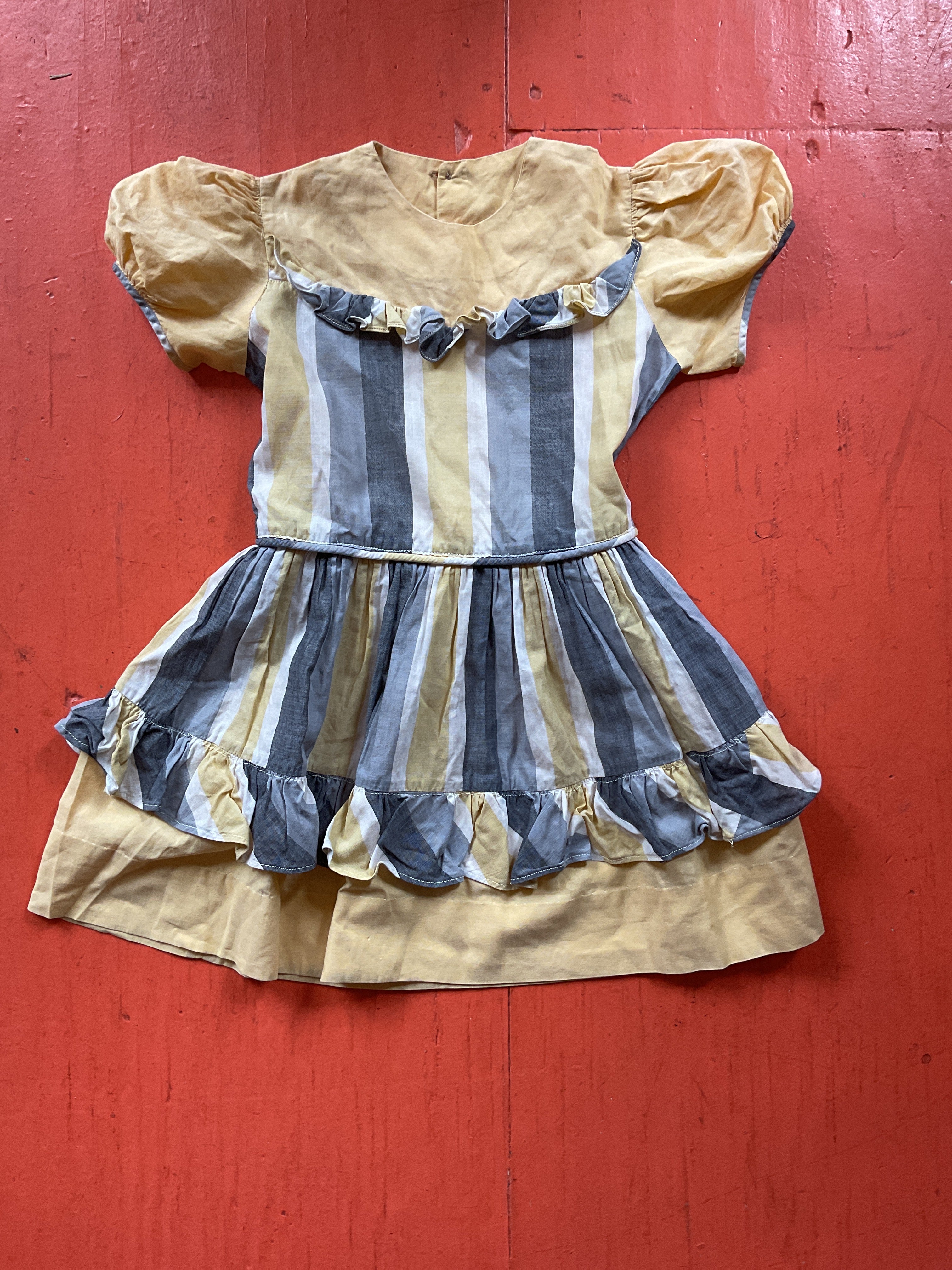 Orphan Darling by Jemima Kirke - Green/Yellow Striped Dress