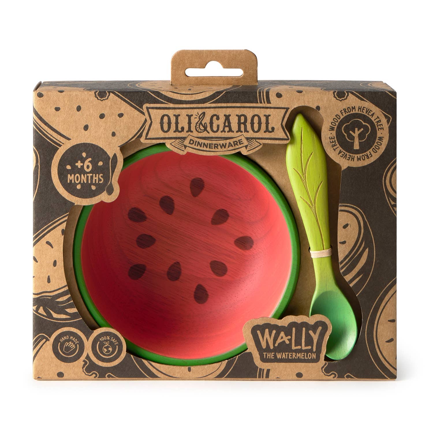Oli & Carol - Wally the Watermelon Bowl & Spoon Set