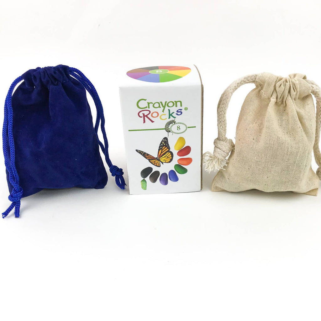 Crayon Rocks - 8 Colors in a Muslin Bag