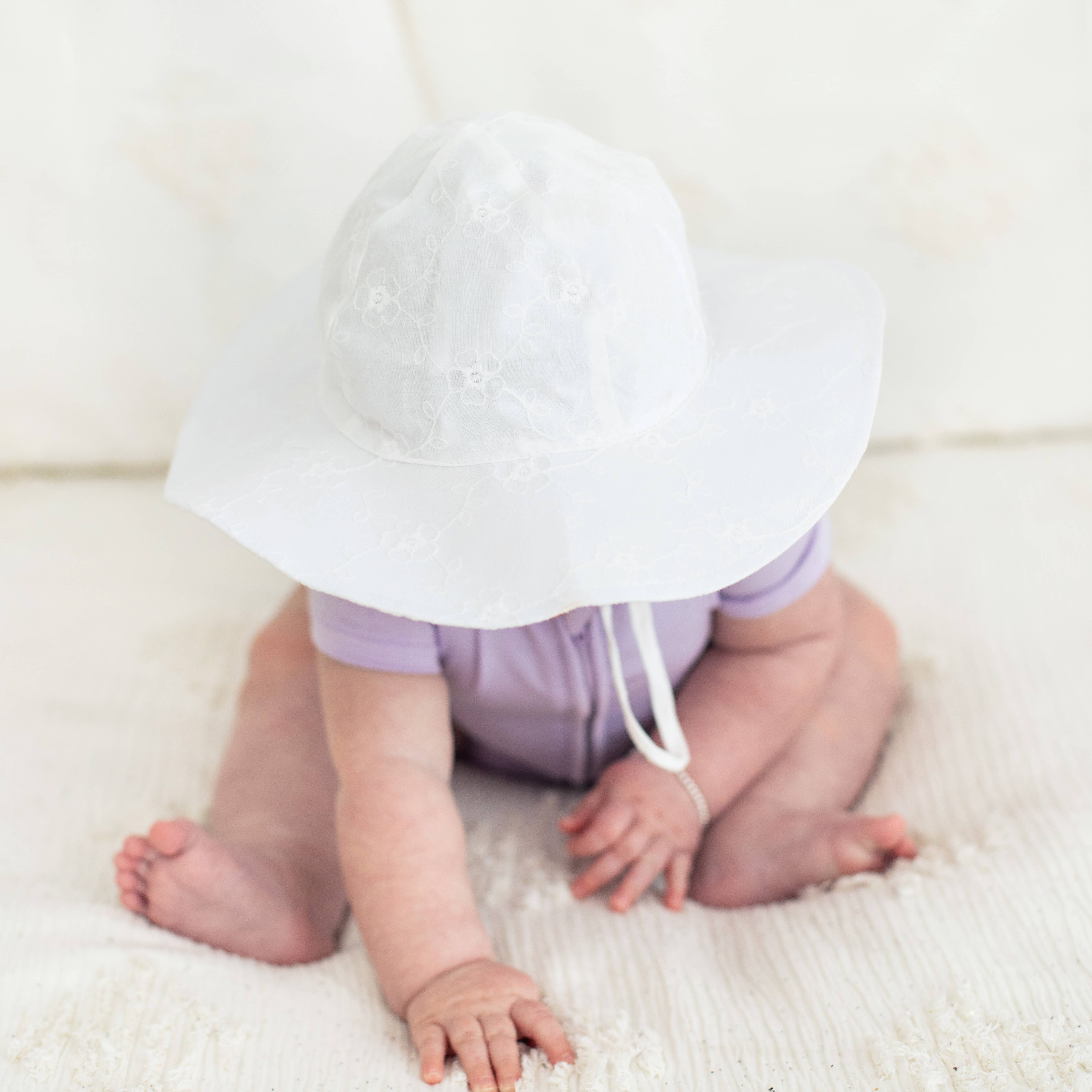 Huggalugs - Embroidered Sunhat UPF 50+ Baby & Toddler