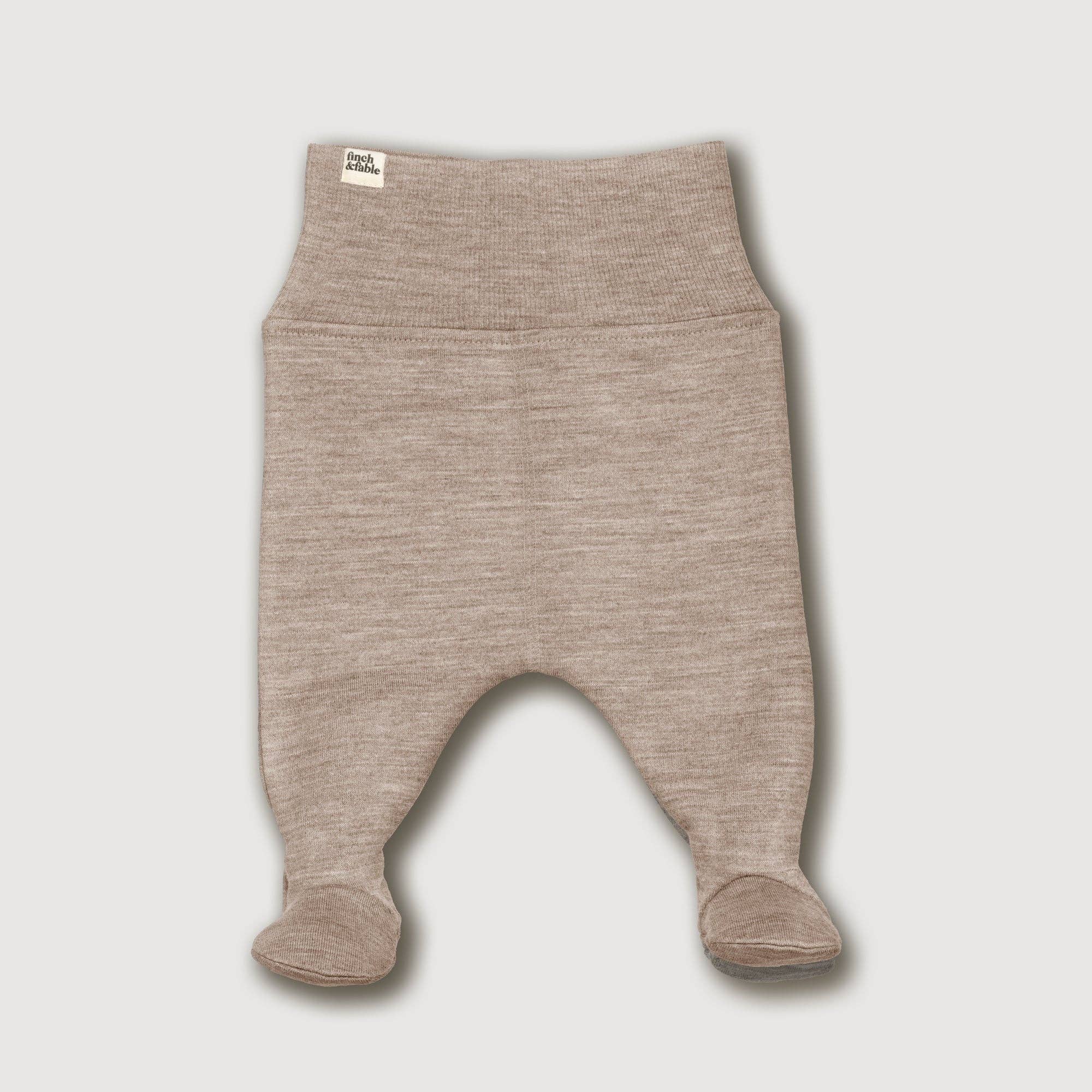 Finch & Fable - Wool Fleece Footed Pants - Sand