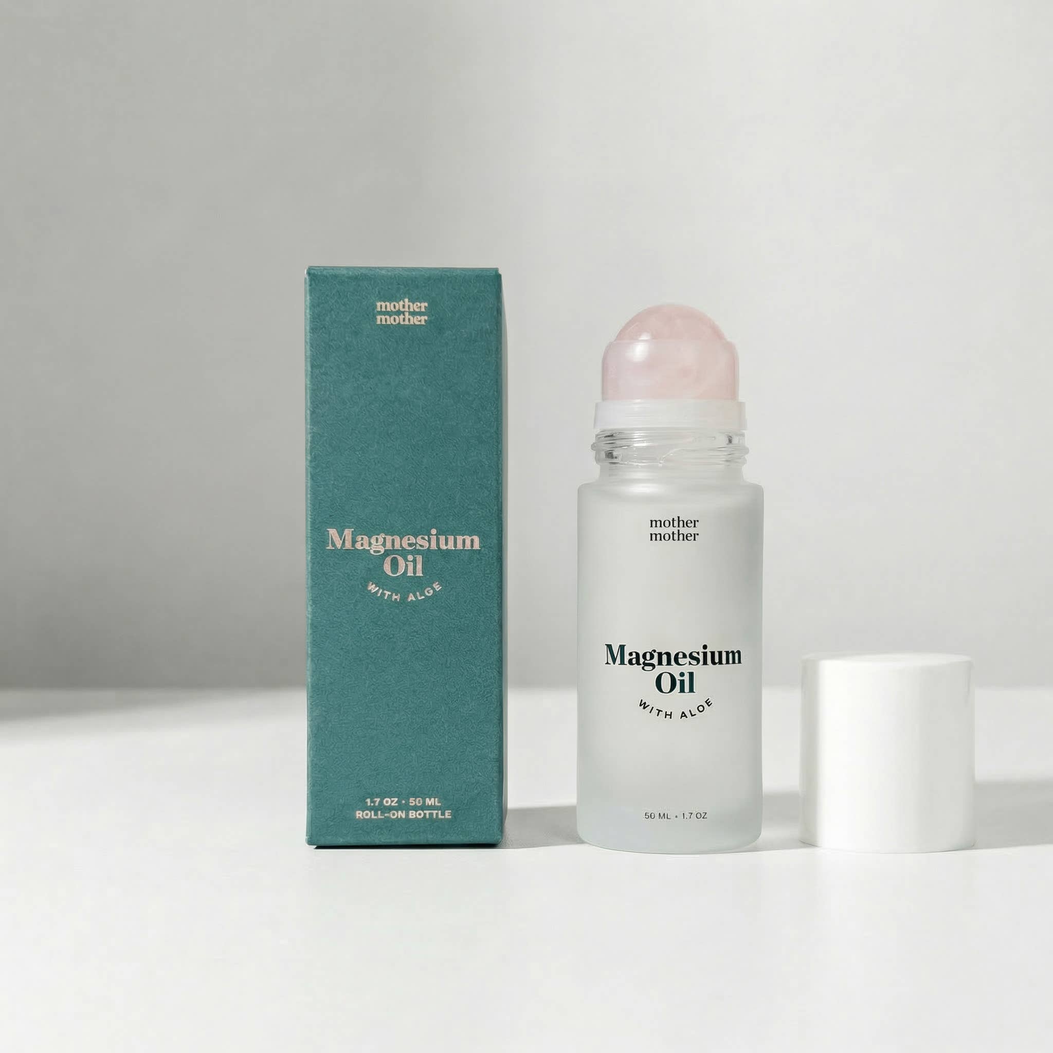 Mother Mother - Magnesium Oil + Aloe, Rose Quartz Roller