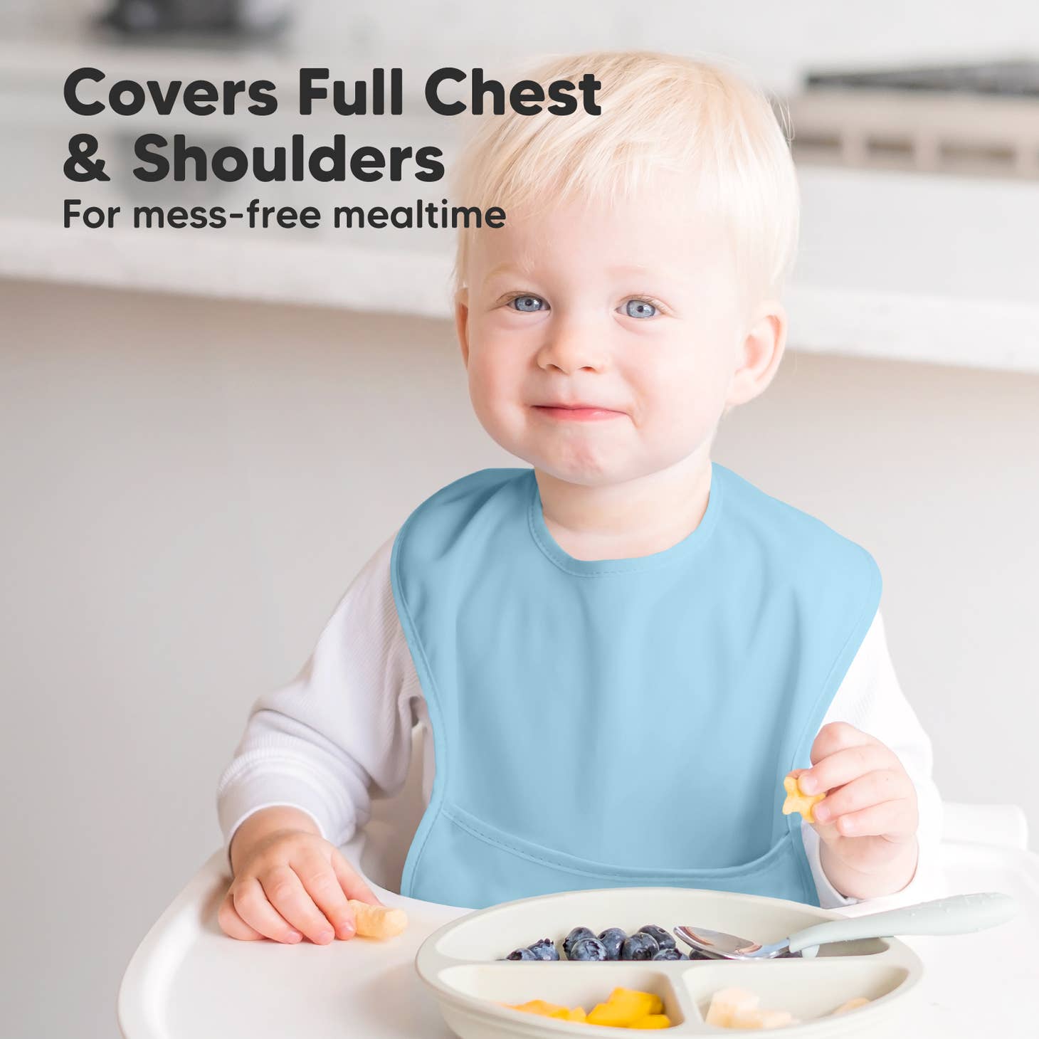 KeaBabie 3-Pack Presto Waterproof Baby Bibs - Ocean