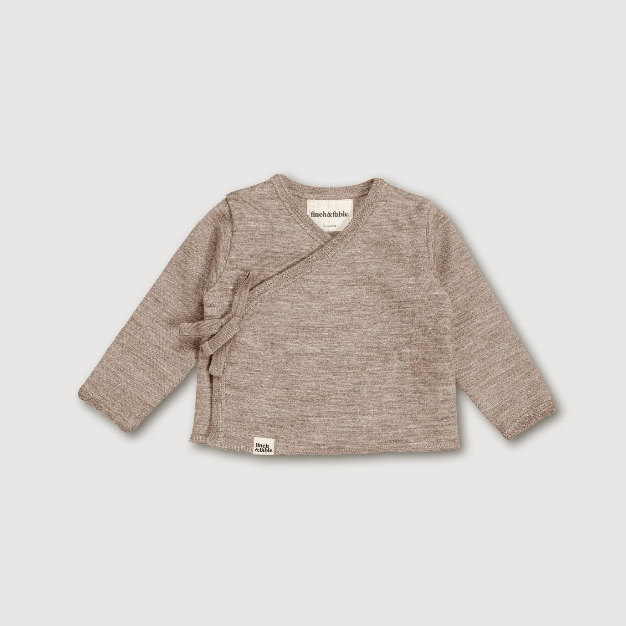 Finch & Fable - Wool Fleece Cardigan - Sand