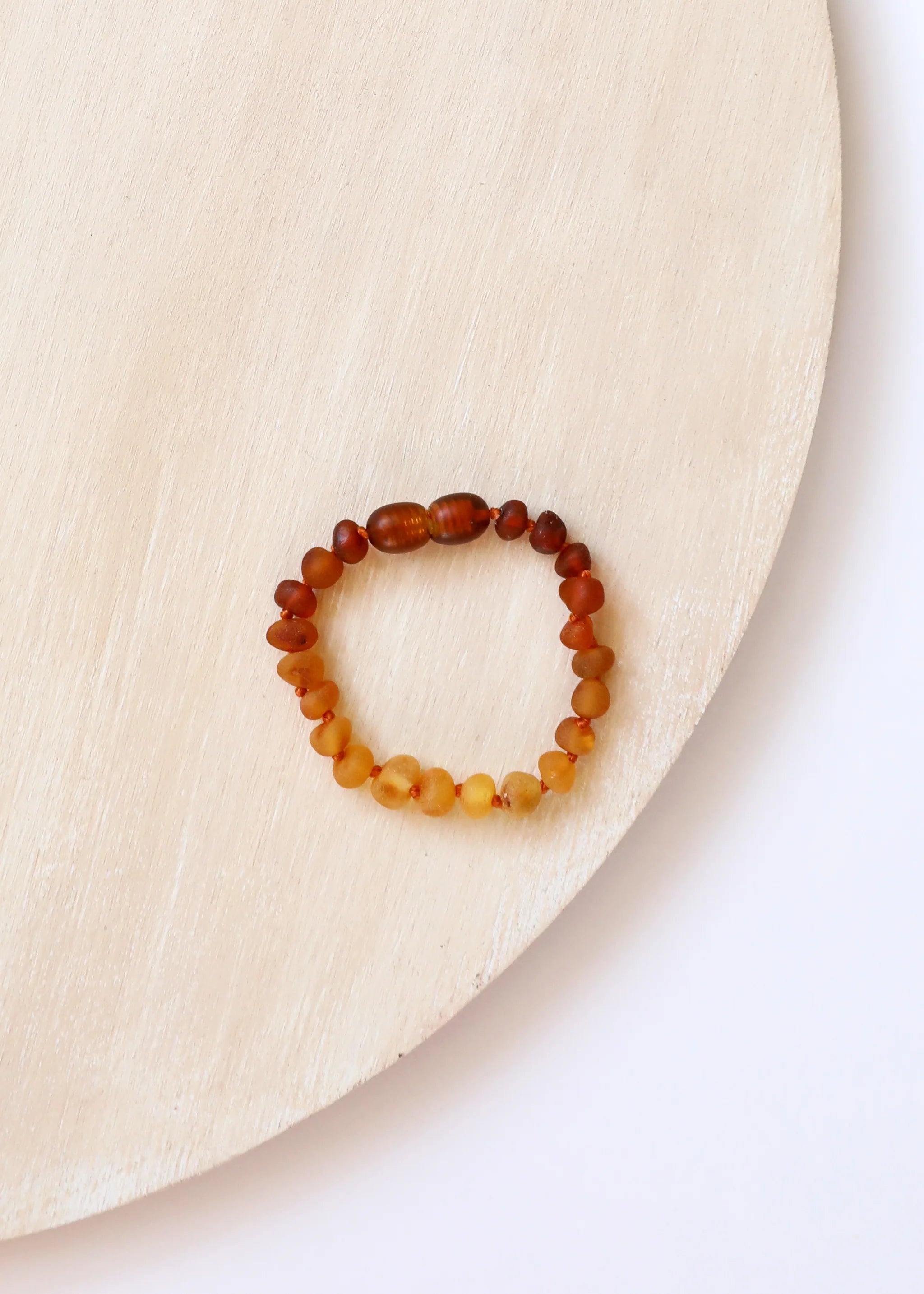 CanyonLeaf -Raw Baltic Amber and Sunflower Anklet or Bracelet