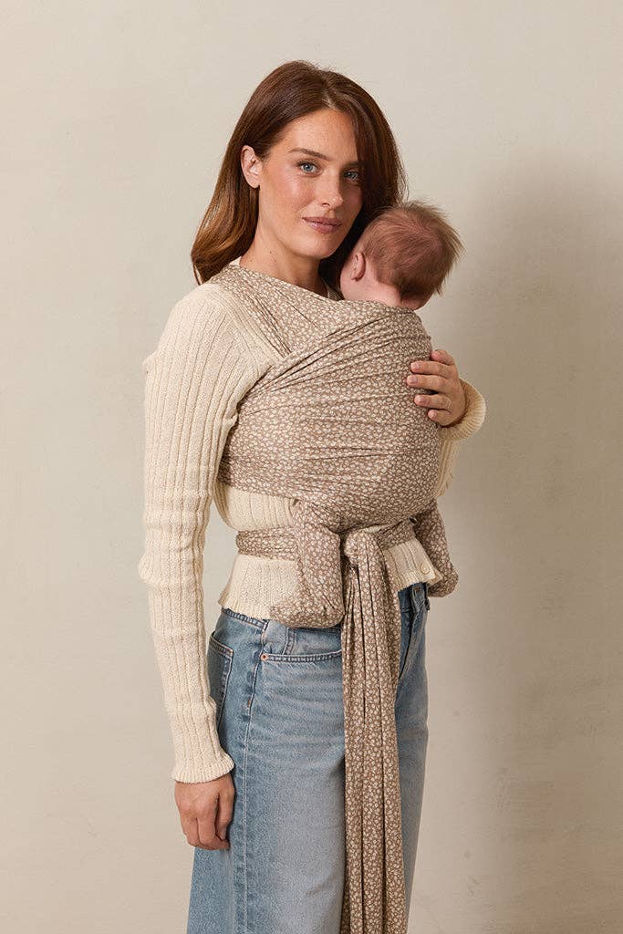 Solly Baby - Cream Floral Wrap