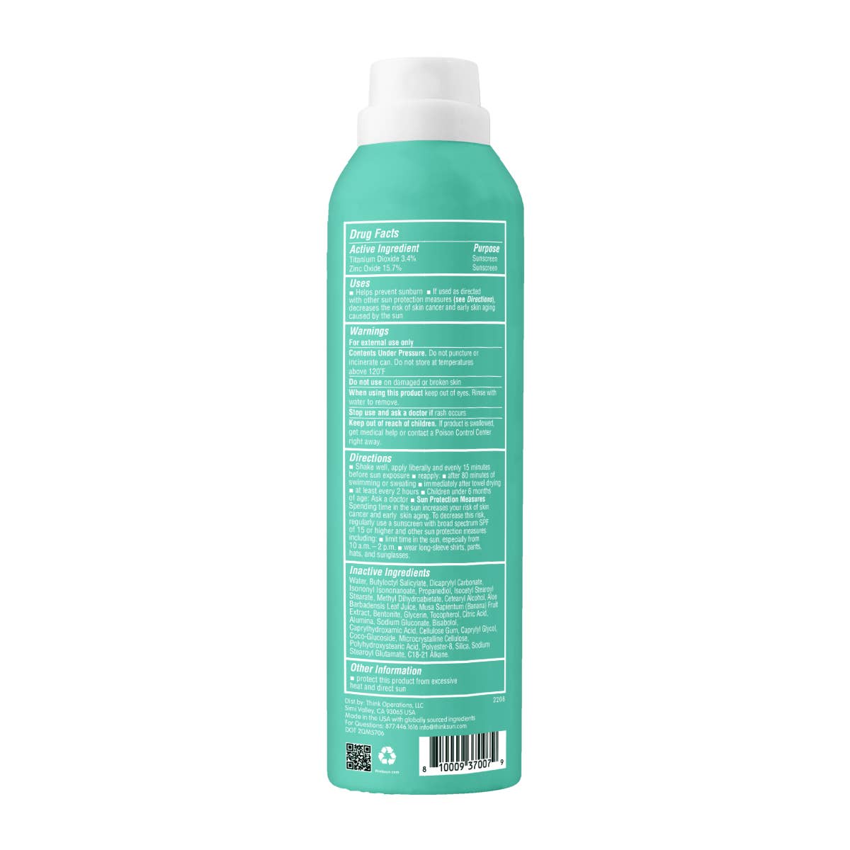 Think Kids All Sheer Mineral Sunscreen Spray SPF 50