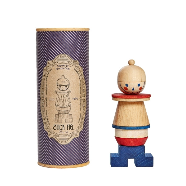 Wooden Story Stacking Toy Stick Fig.