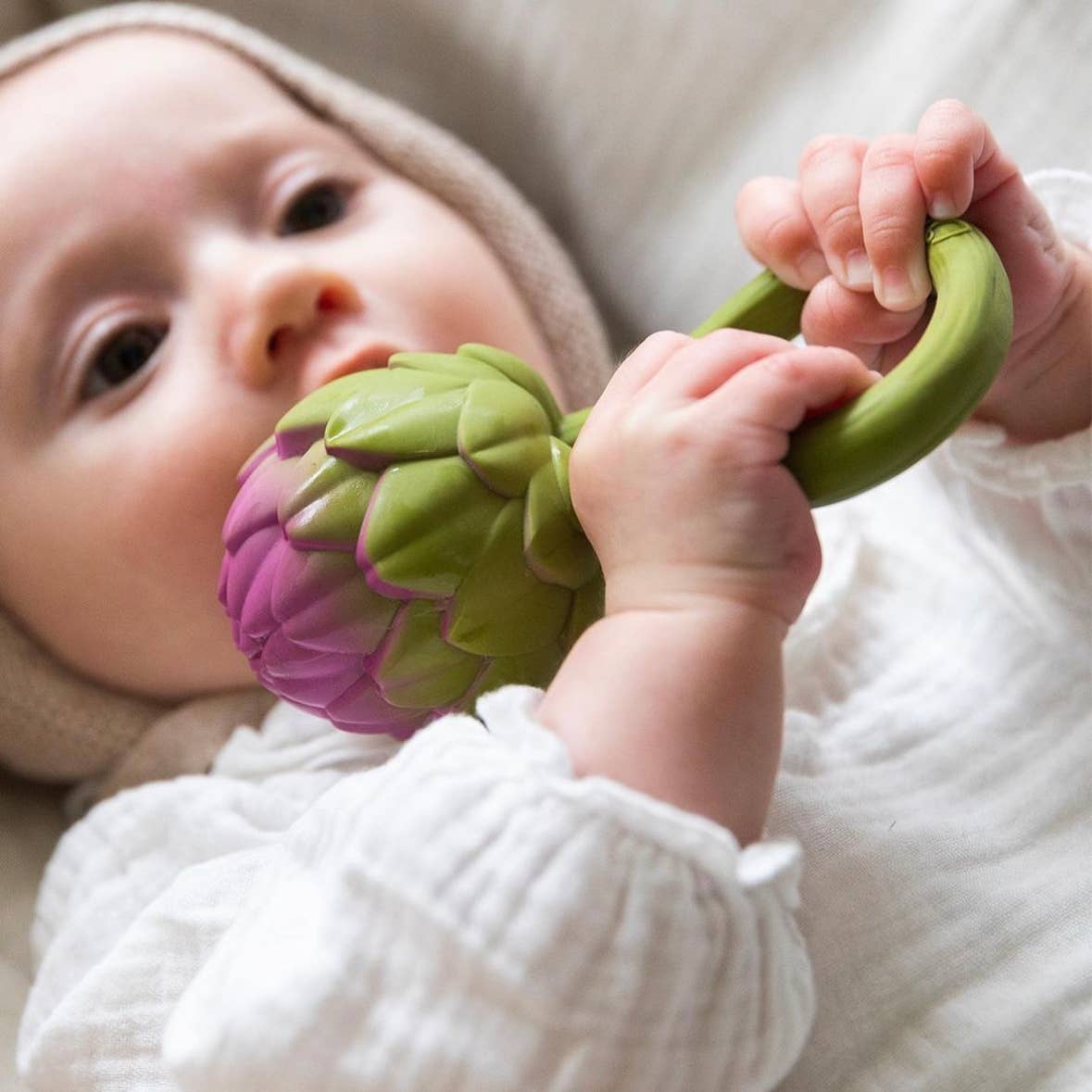 Oli & Carol Artichoke Rattle Toy