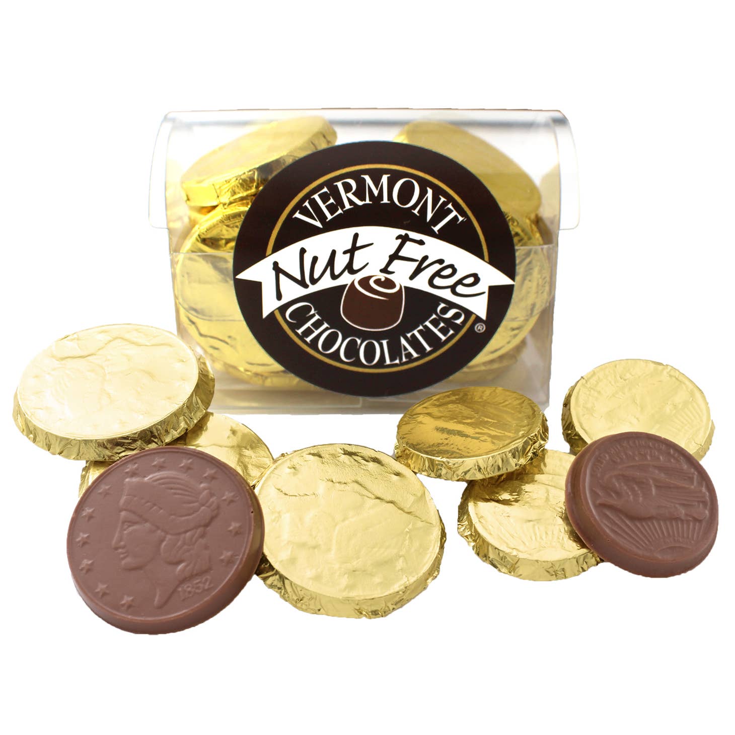 Vermont Nut Free Chocolates - Milk Chocolate Coins