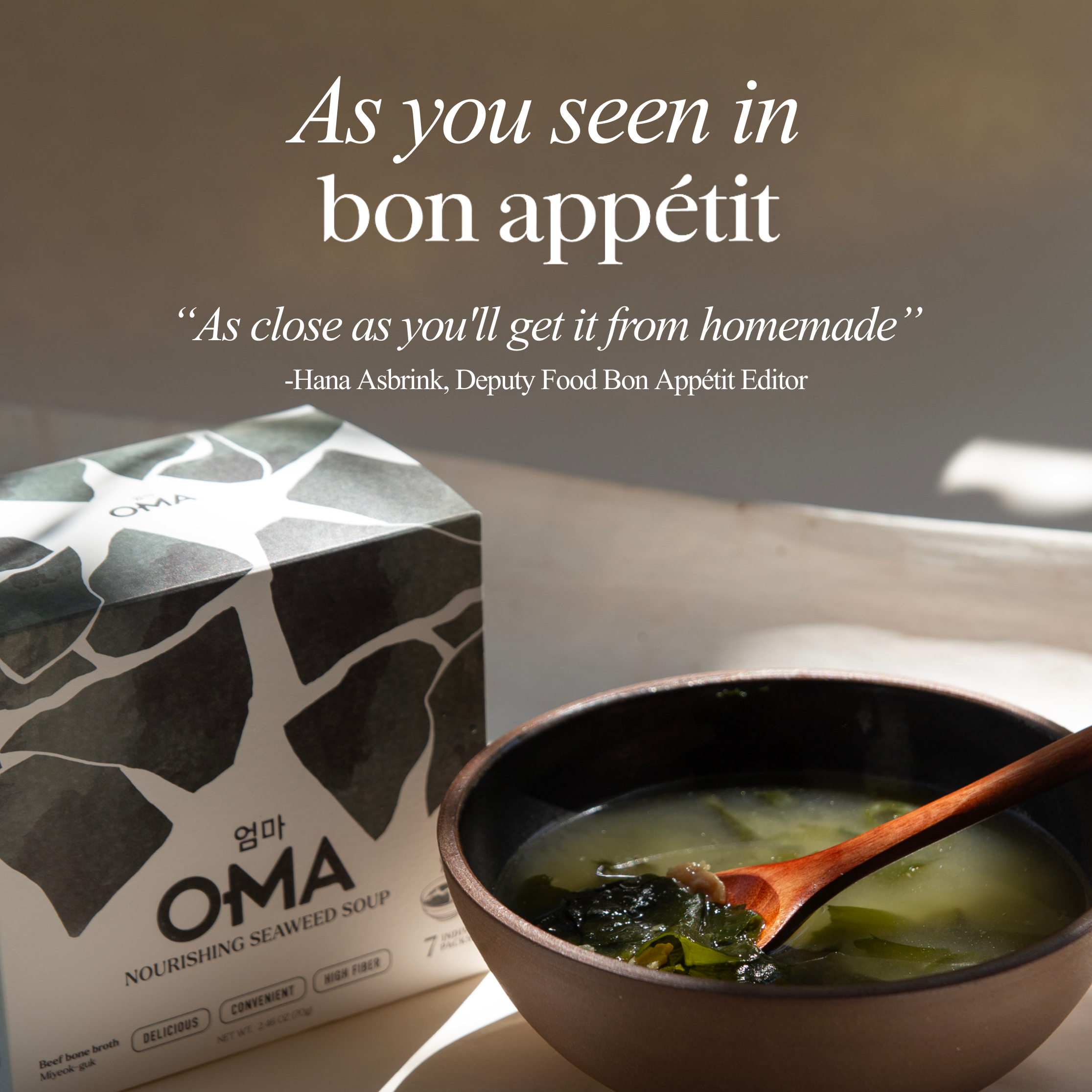 OMA Food - Seaweed Soup Bone Broth Based