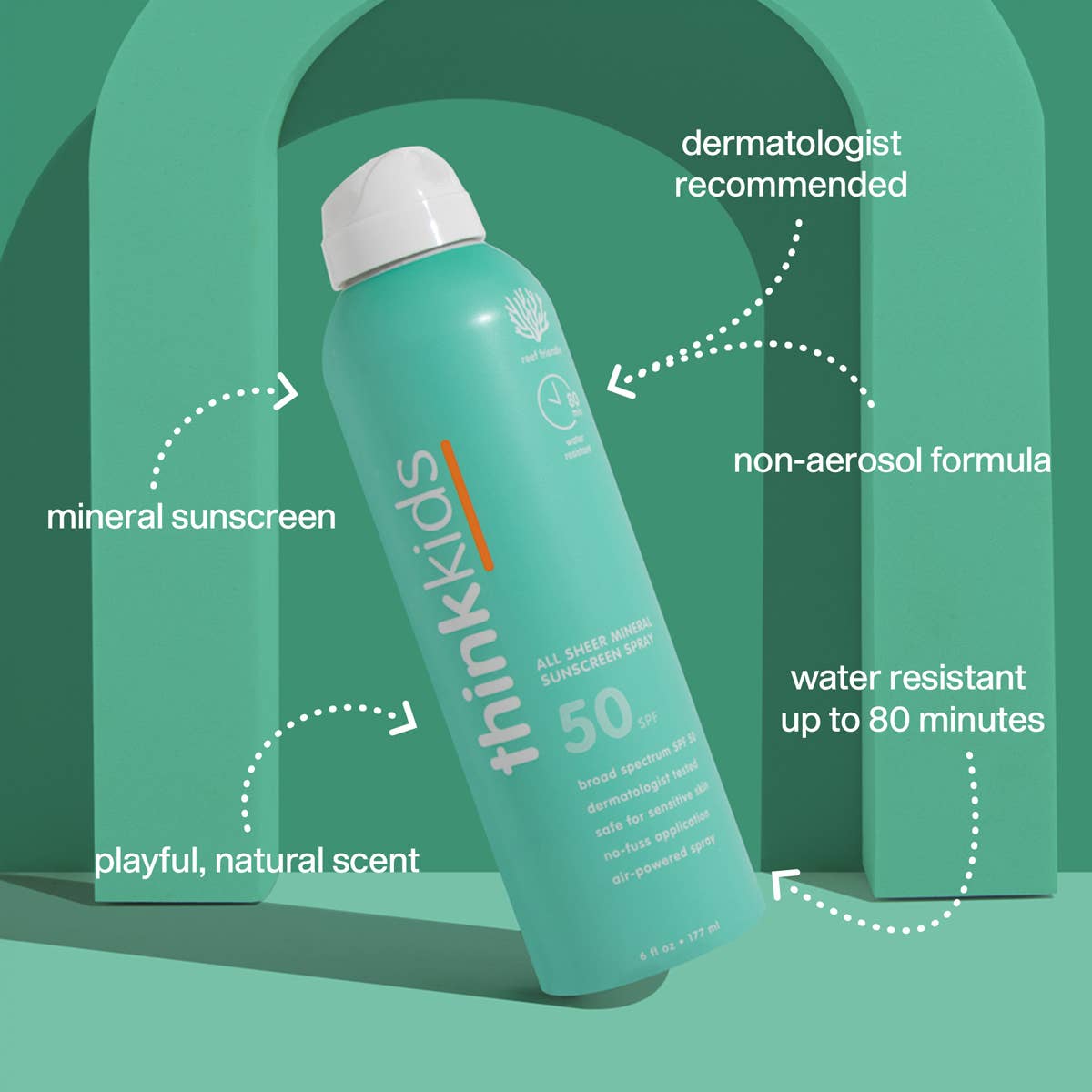 Think Kids All Sheer Mineral Sunscreen Spray SPF 50