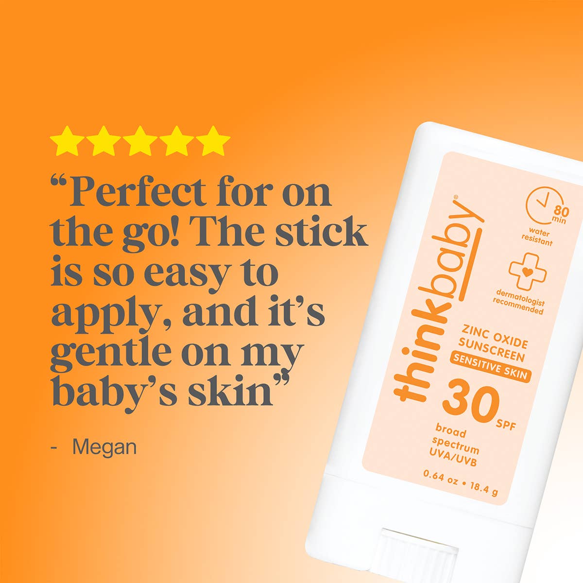 Think - Think Baby Sensitive Skin Sunscreen Stick, SPF 30
