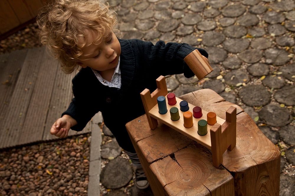 Wooden Story Wooden Rainbow Pound-A-Peg