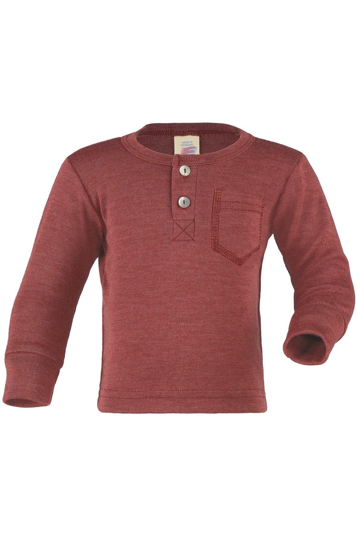Engel Baby Shirt with Button Tab - Copper