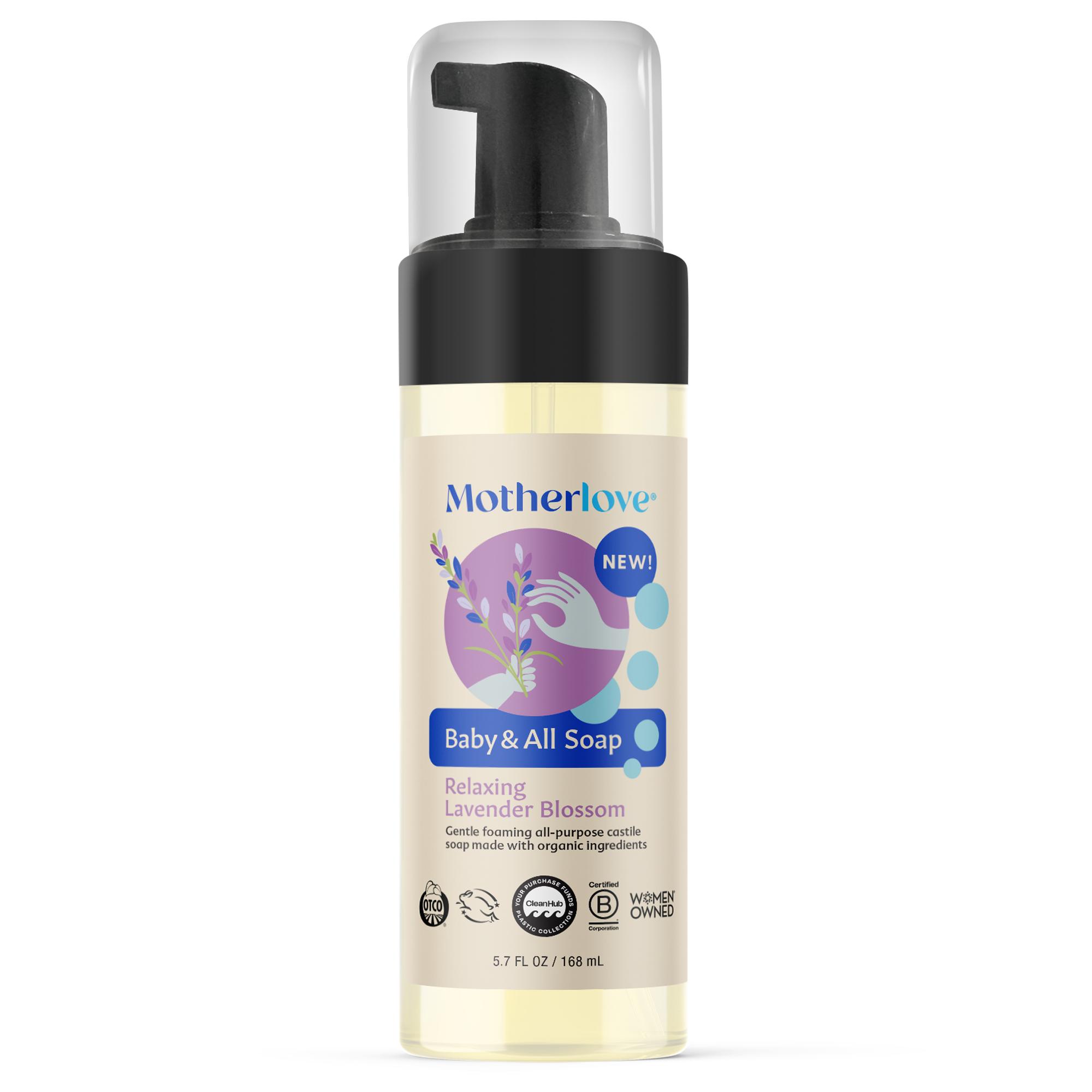 Motherlove - Baby & All Foaming Castile Soap 5.7oz - NEW!