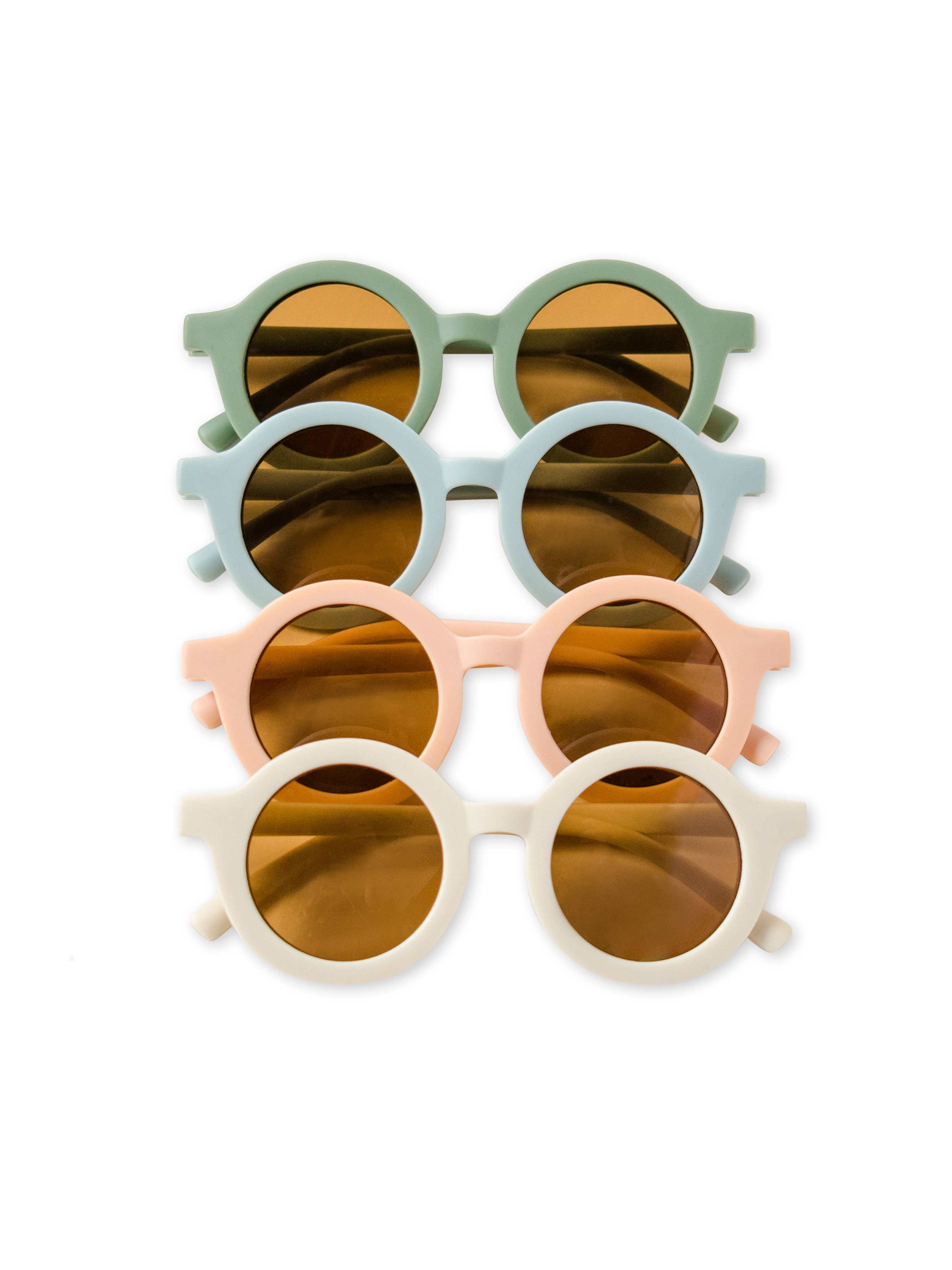 Colored Organics - KENDI Baby Round Sunnies - Cream