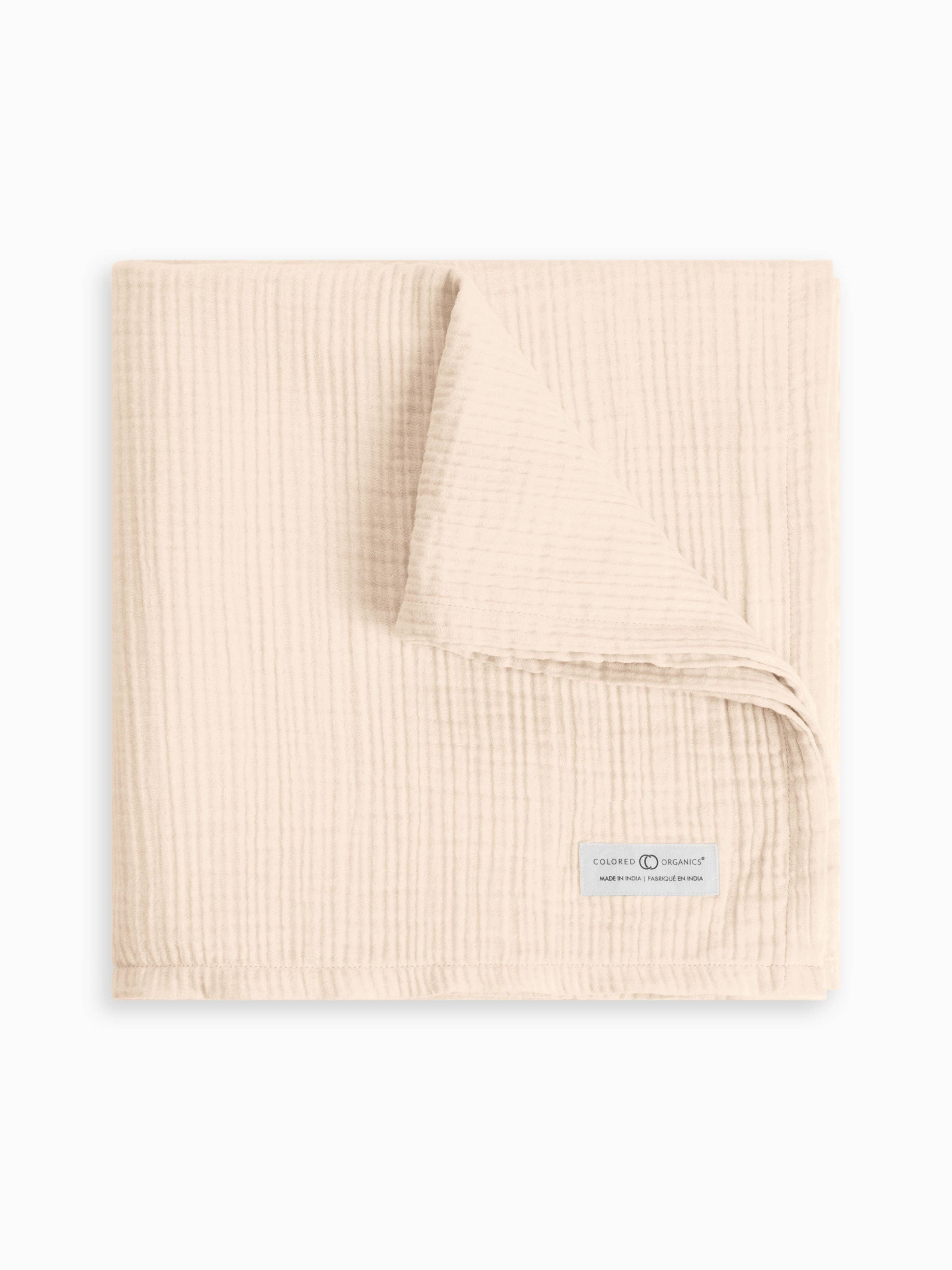 Colored Organics - Classic Muslin Swaddle Blanket - Natural