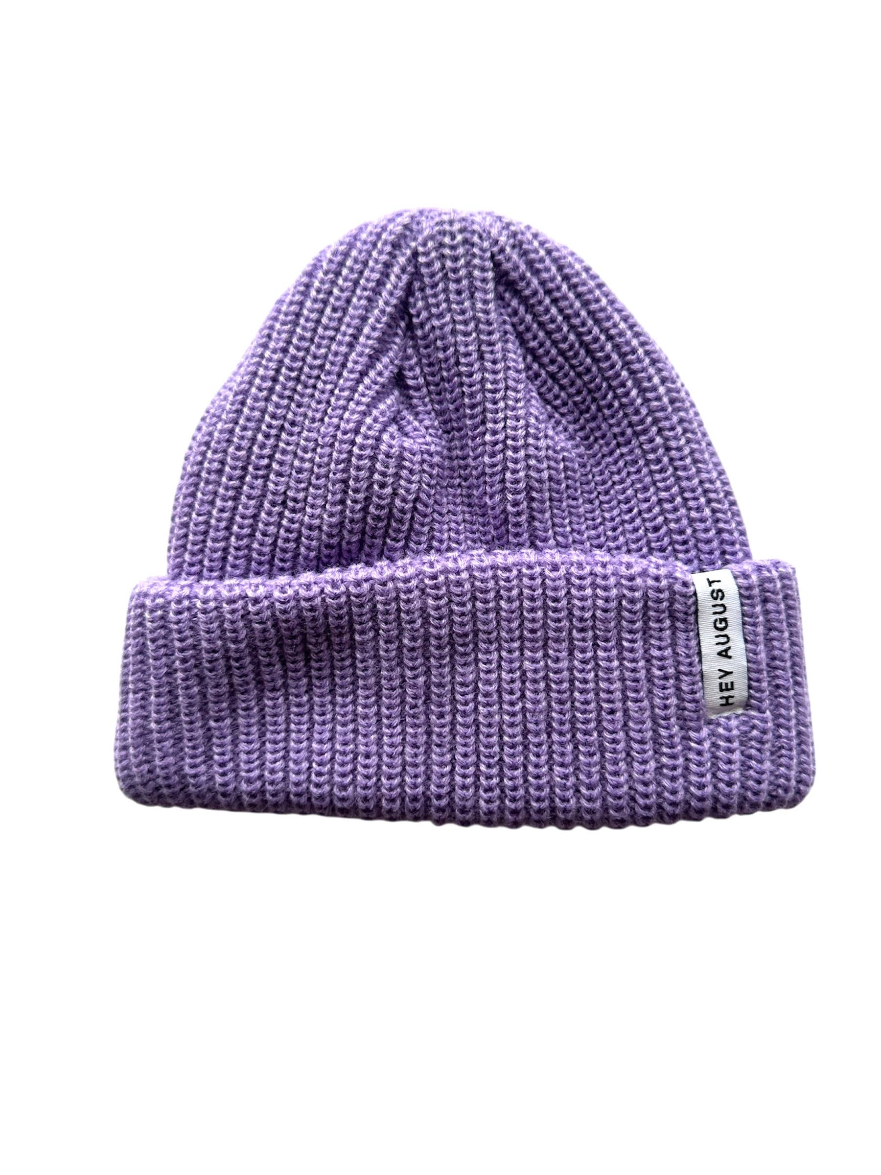 HEY AUGUST CO - Thick knit beanie in Lavender