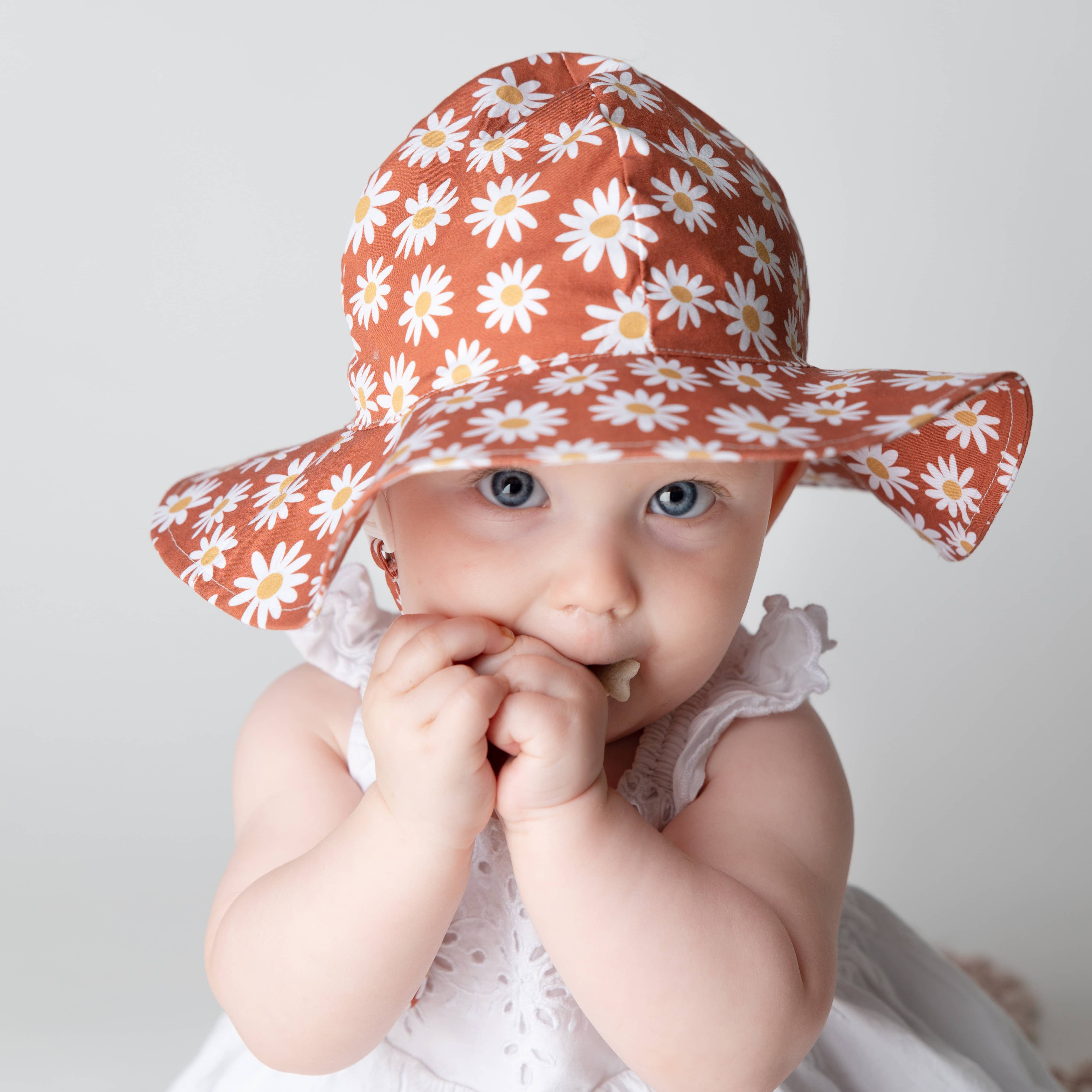 Huggalugs - Ginger Daisy Sunhat UPF 50+ Baby & Toddler