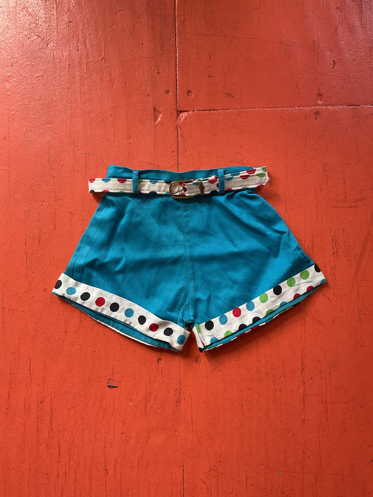 Orphan Darling by Jemima Kirke - 1950s Blue Polkadot Shorts