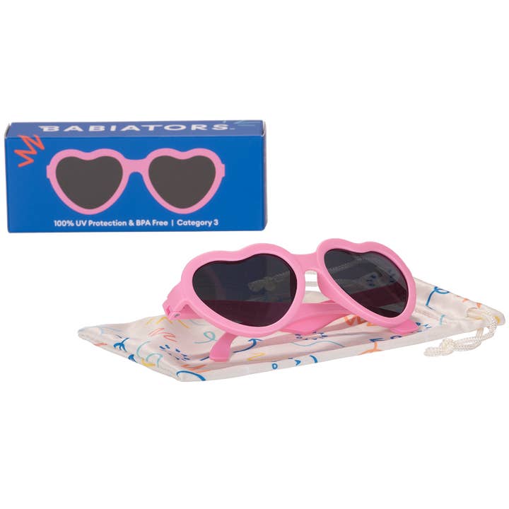 Babiators Original Hearts Baby Sunglasses - Bubblegum Pink